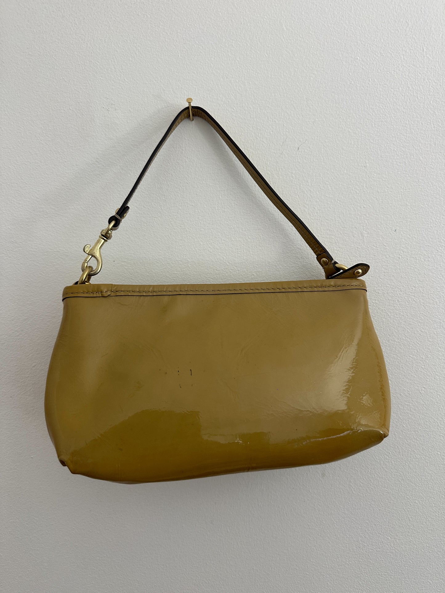 Coach Yellow Patent Mini Bag