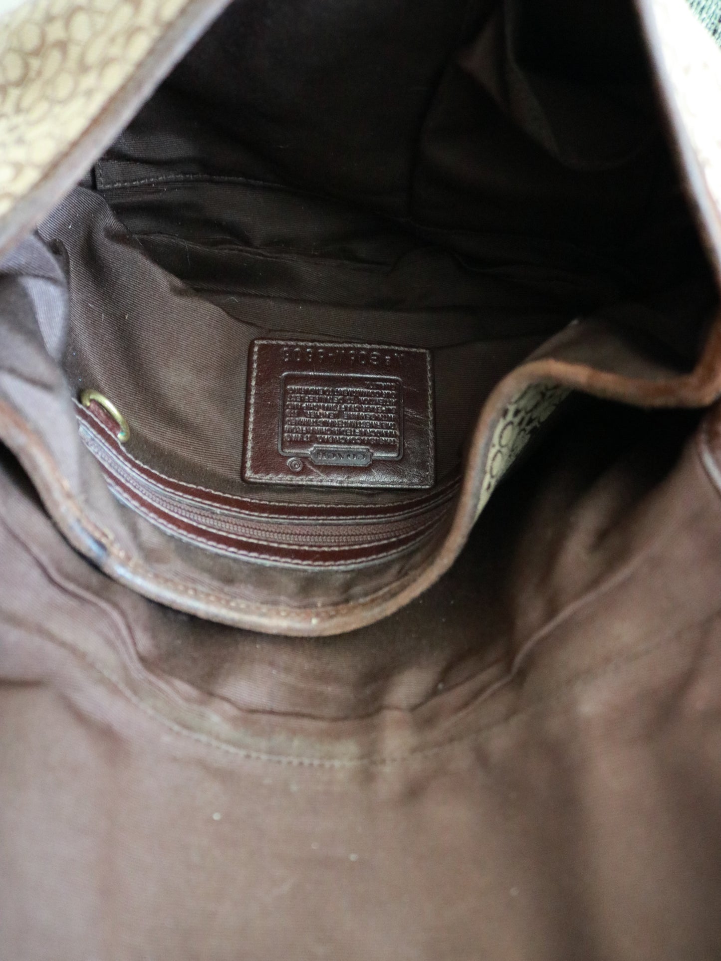 Coach Large Brown Signature Soho Bag