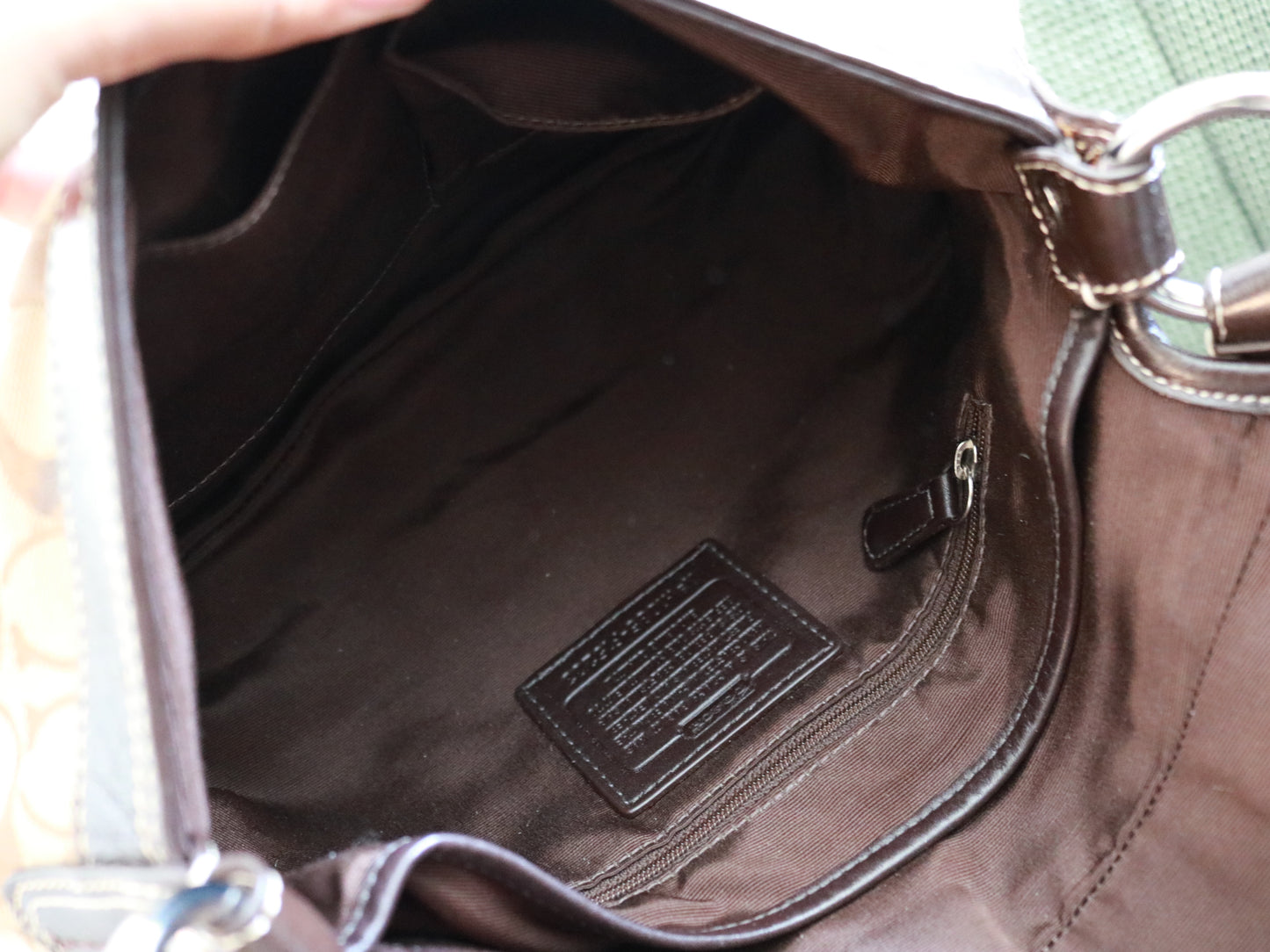 Coach Brown Signature Soho Sufflette Bag