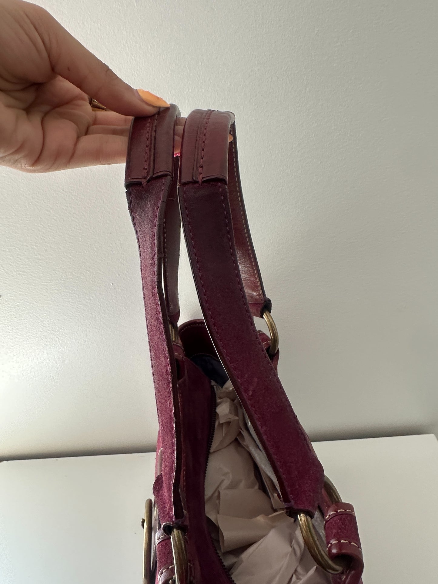 Coach Purple Suede Mini Tote Bag