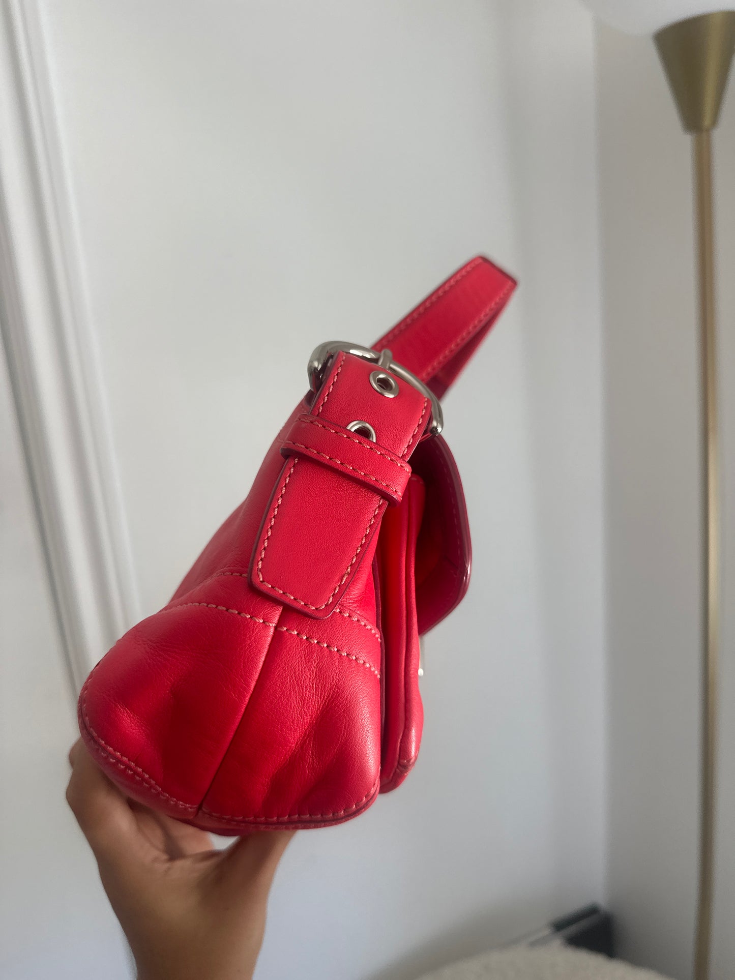 Coach Red Soho Flap Bag
