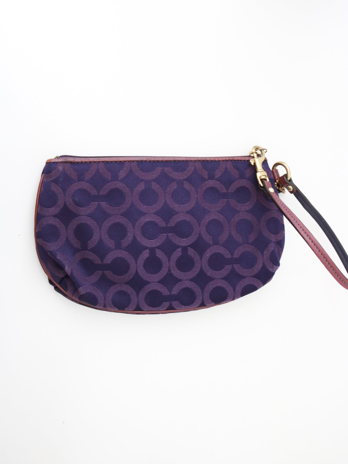 Coach Purple Signature Wristlet