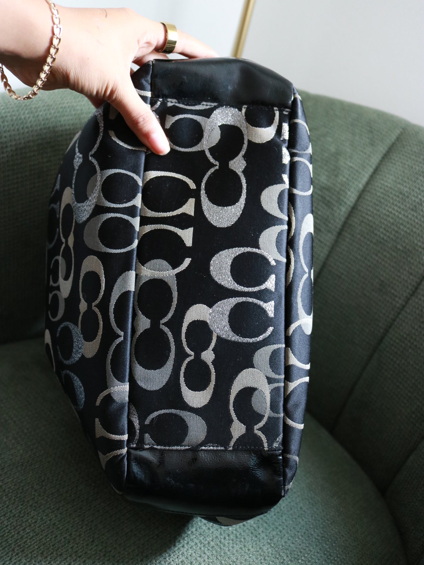 Coach Black Optic Tote Bag