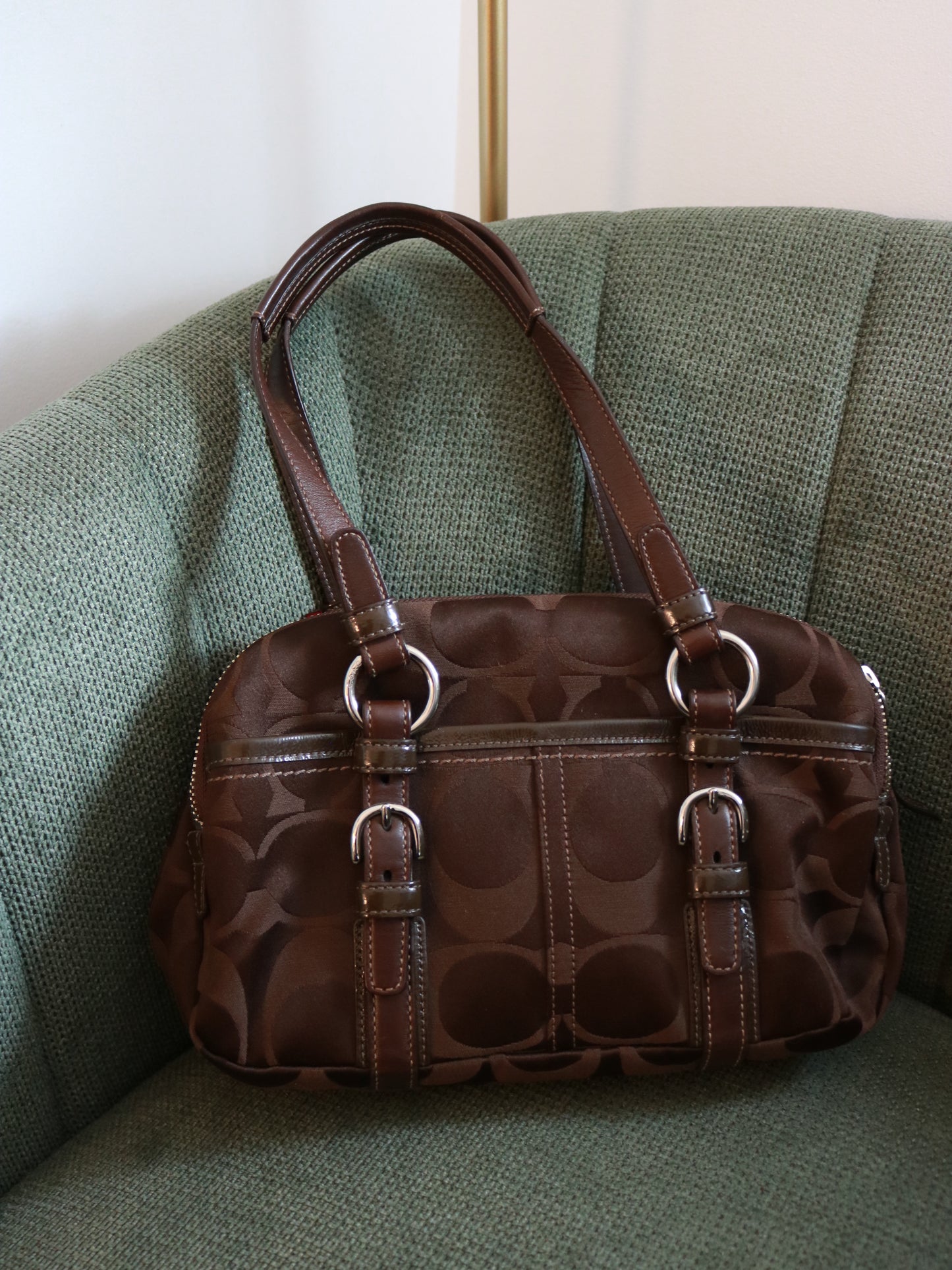 Rare Brown Coach Bonnie Shoulder Bag