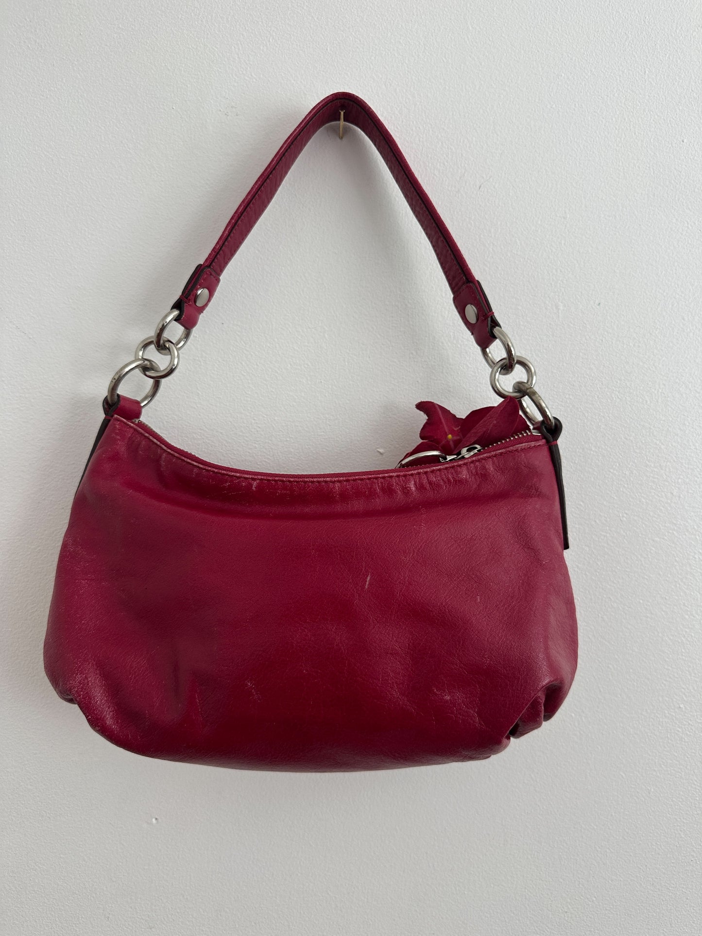 Coach Magenta Pink Poppy Shoulder Bag