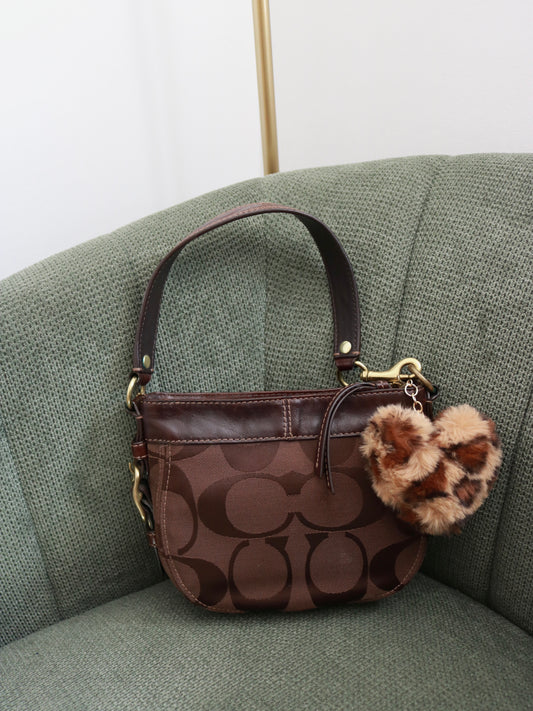 Brown Coach Mini Zoe Bag