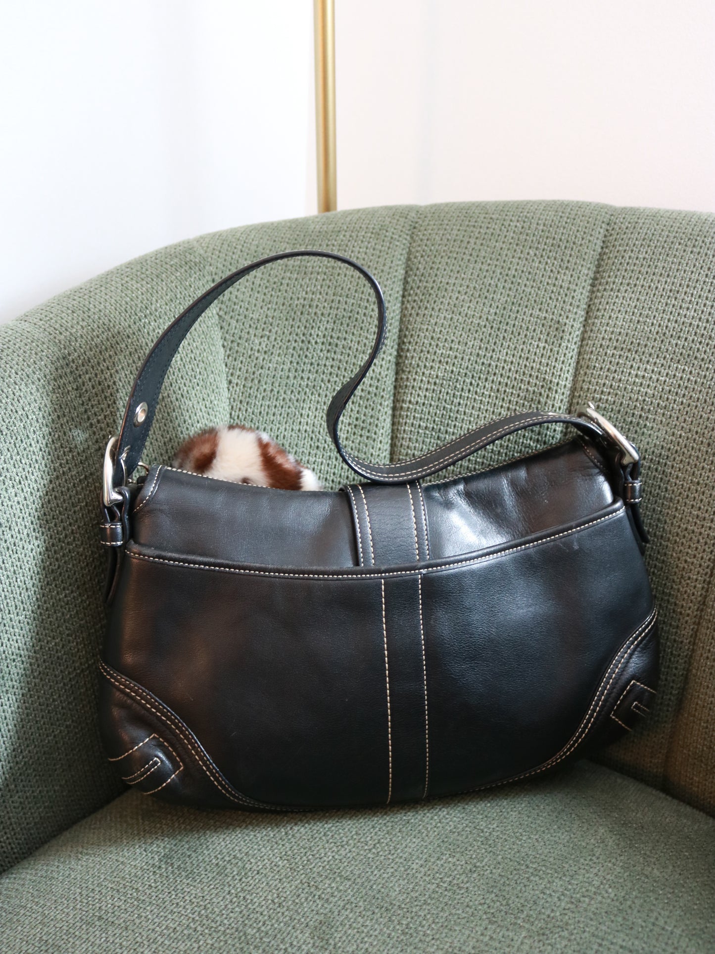 Coach Black Leather Soho Bag