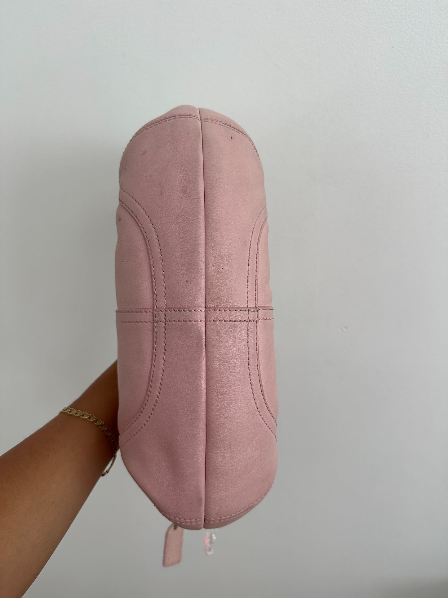 Pastel Pink Coach Hobo Bag