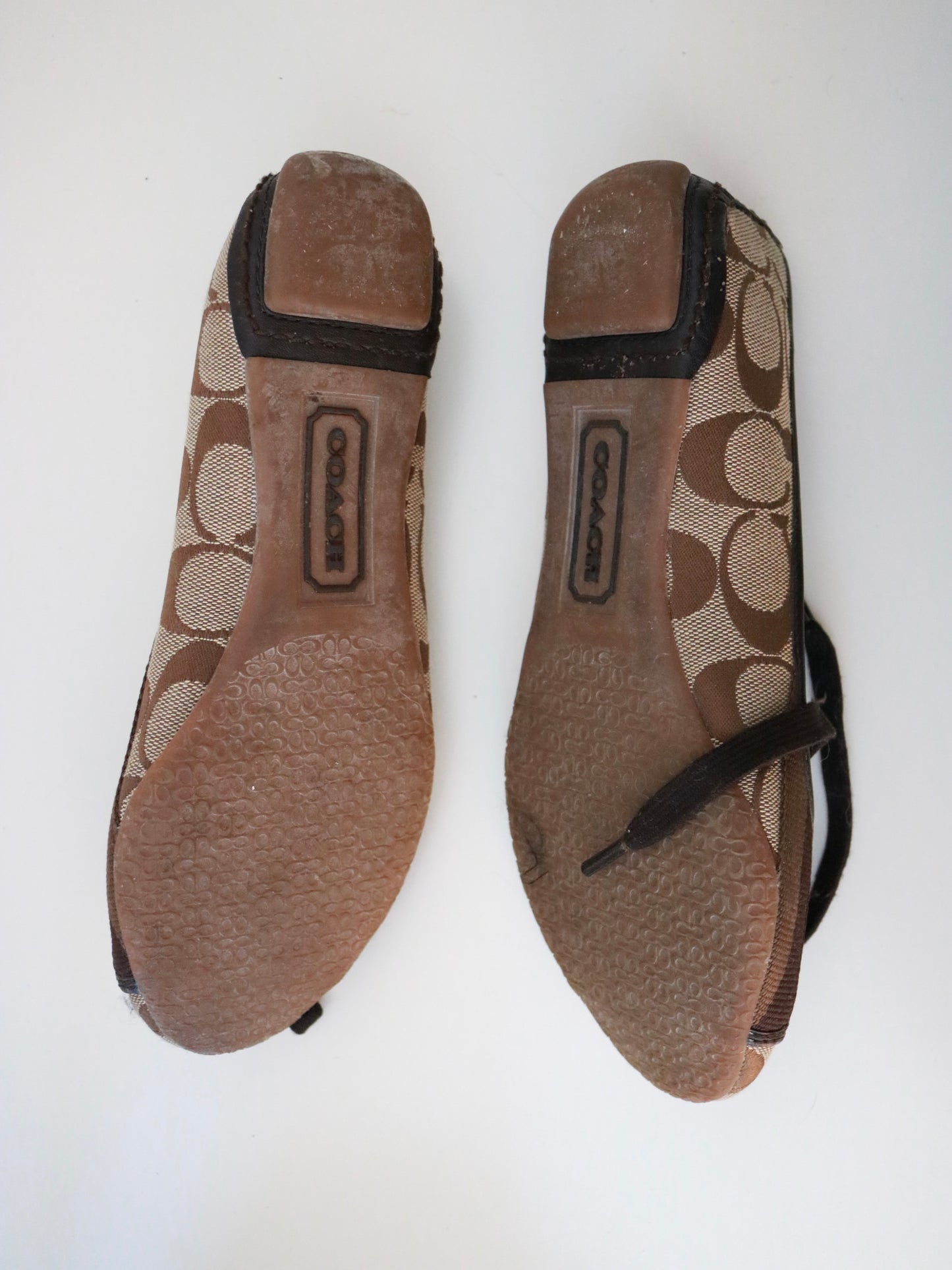 Coach Leopard Calf-Hair Ballet Flats (Size 5)