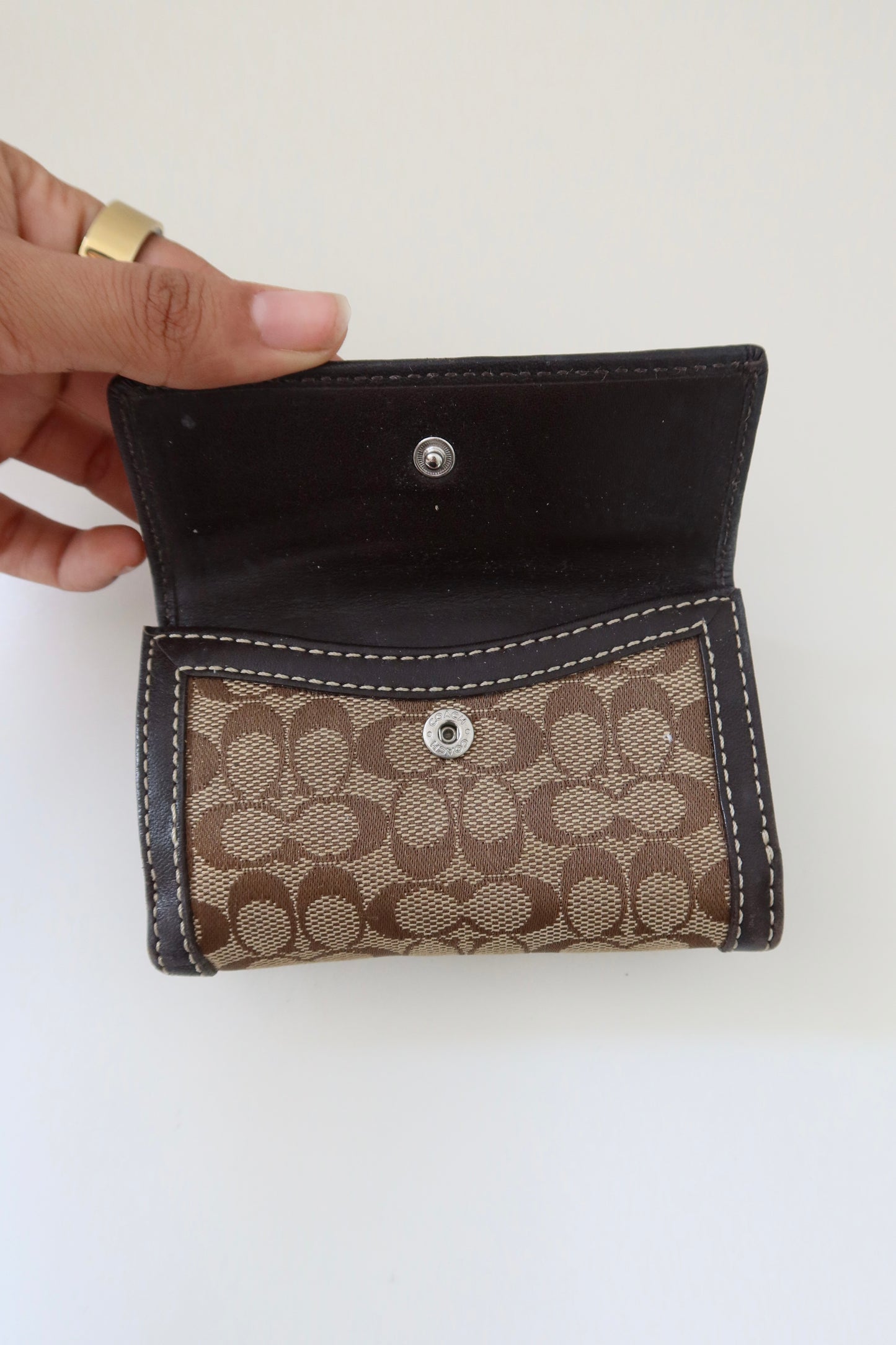 Coach Brown Soho Signature Wallet
