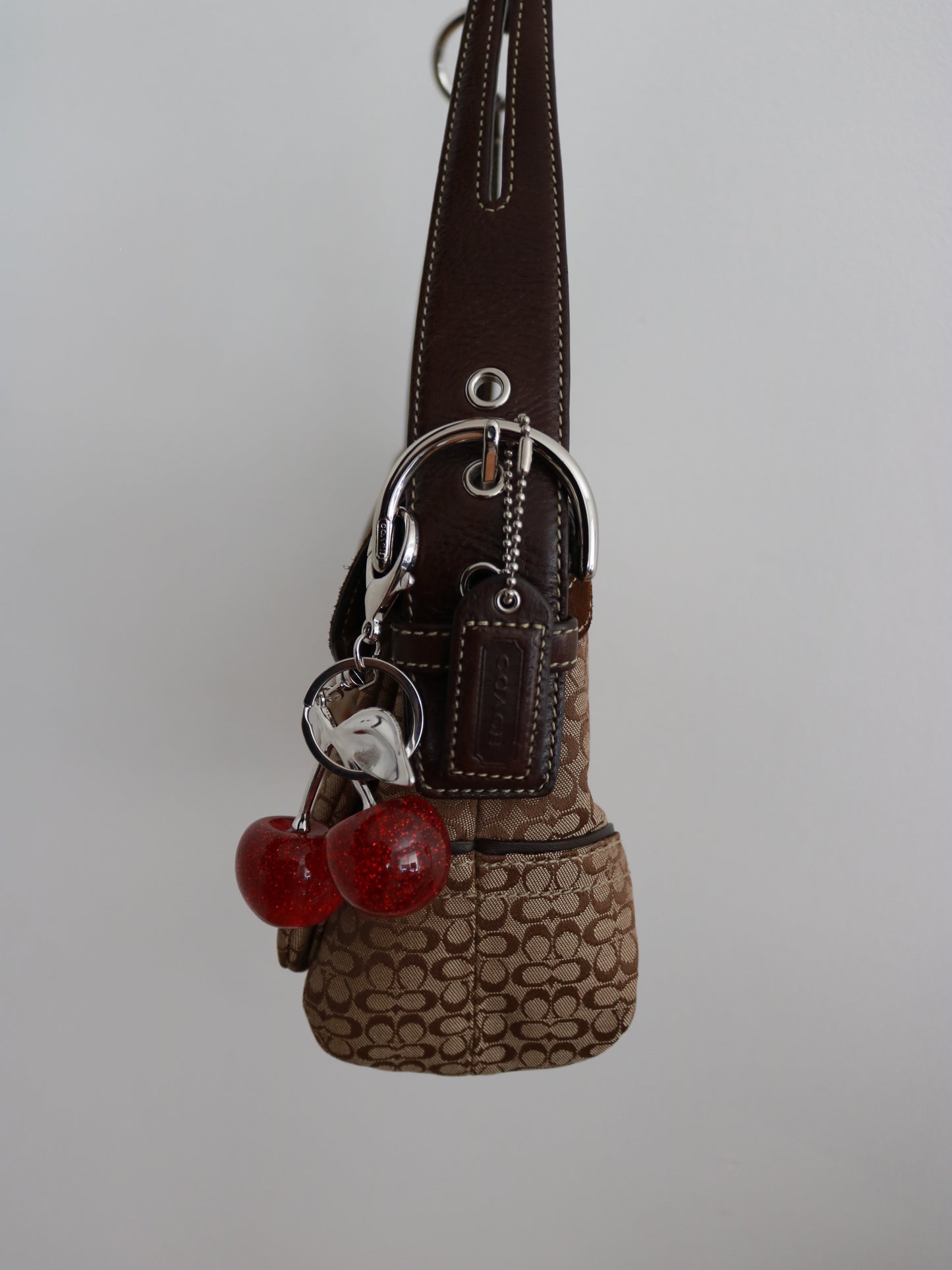 Coach Brown Signature Soho Flap Bag