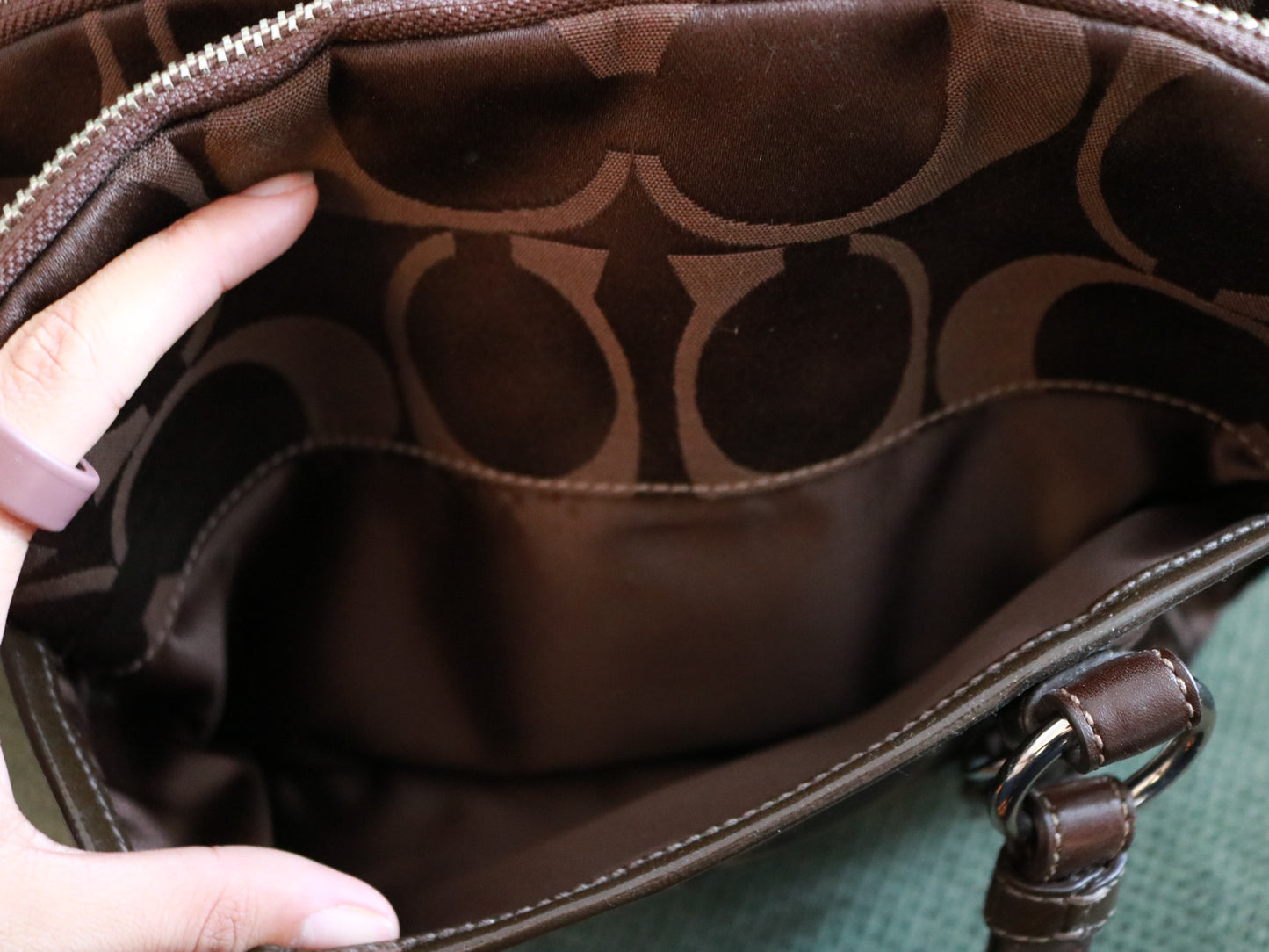 Rare Brown Coach Bonnie Shoulder Bag