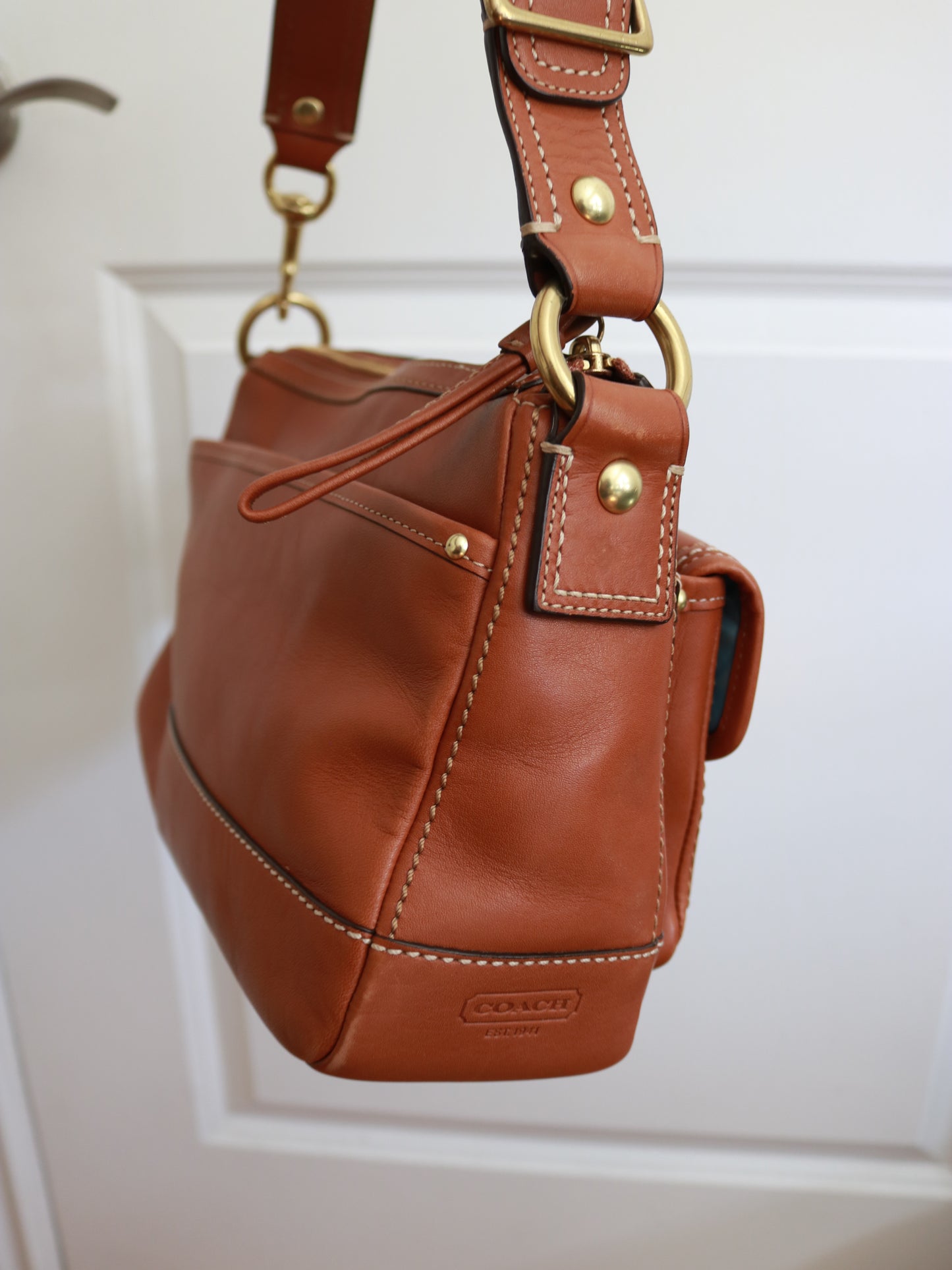 Coach Tan Legacy Turnlock Bag