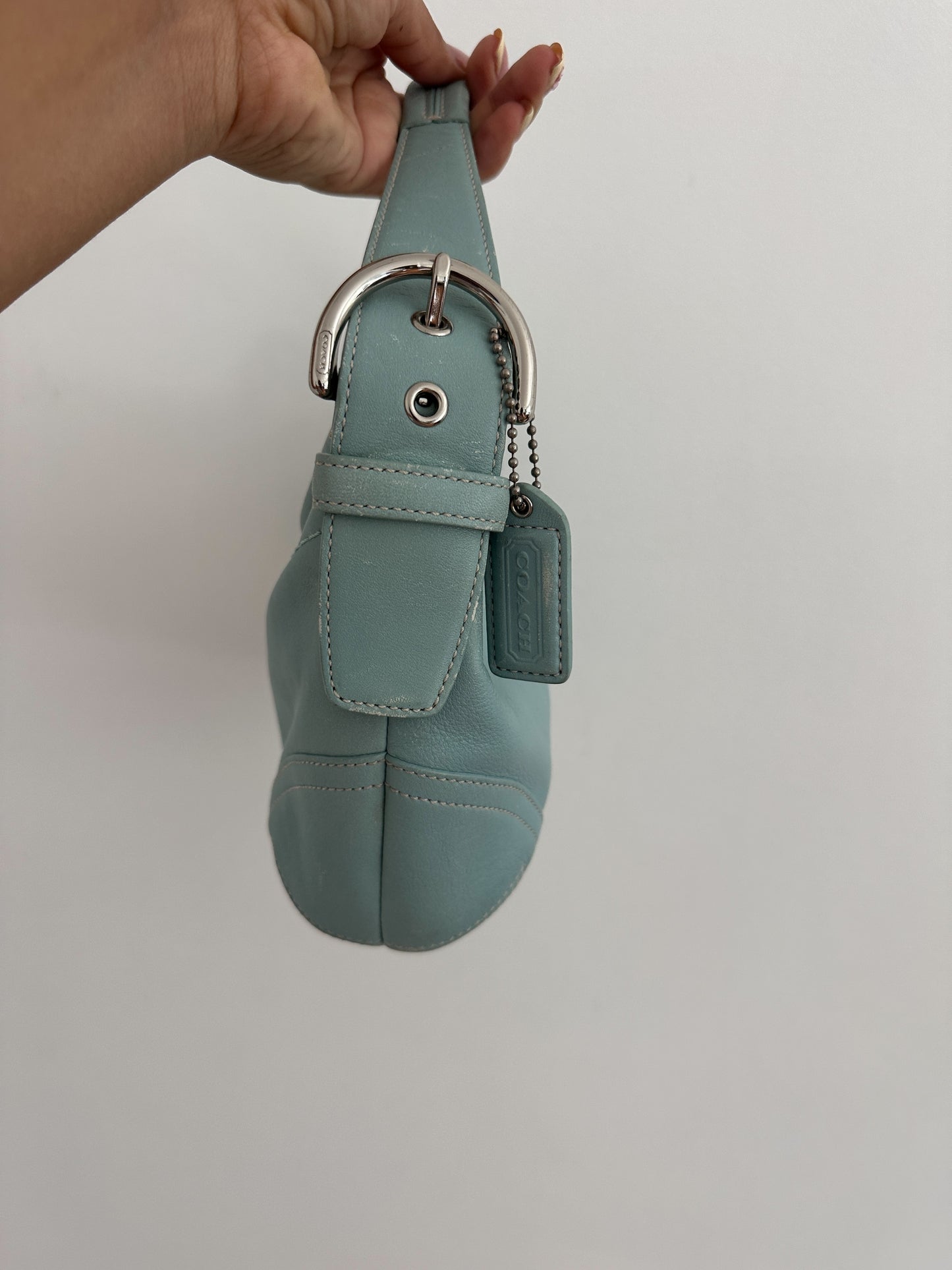 Coach Blue Mini Hobo Bag