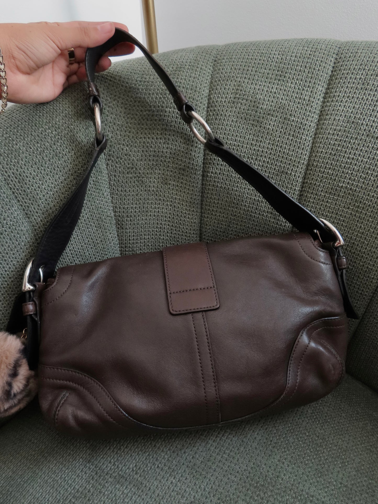 Coach Brown Soho Leather Pocket Flap