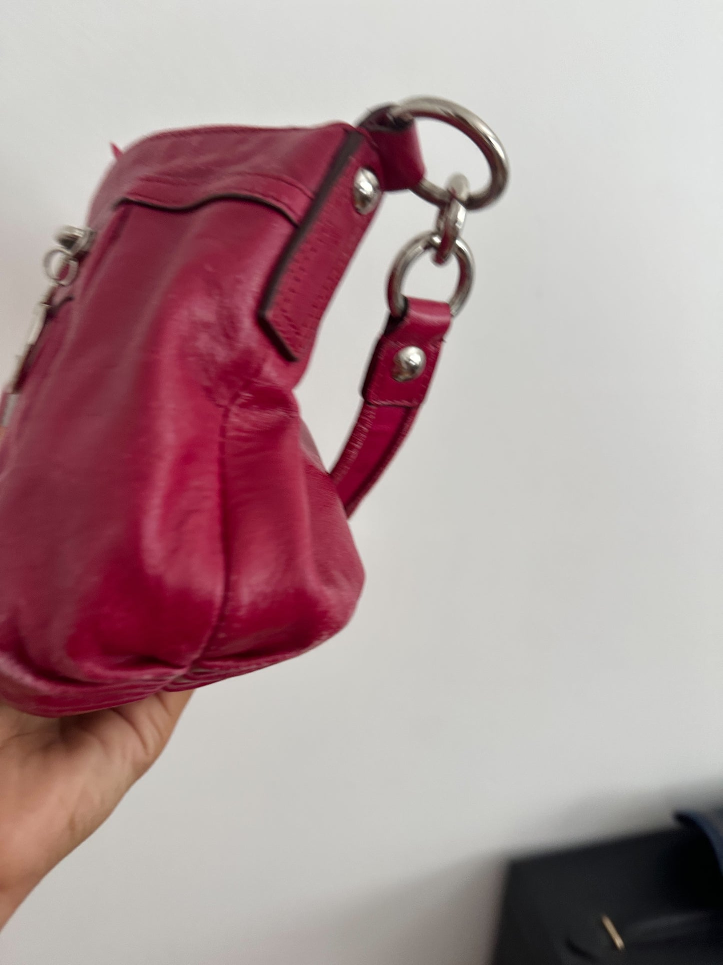 Coach Magenta Pink Poppy Shoulder Bag