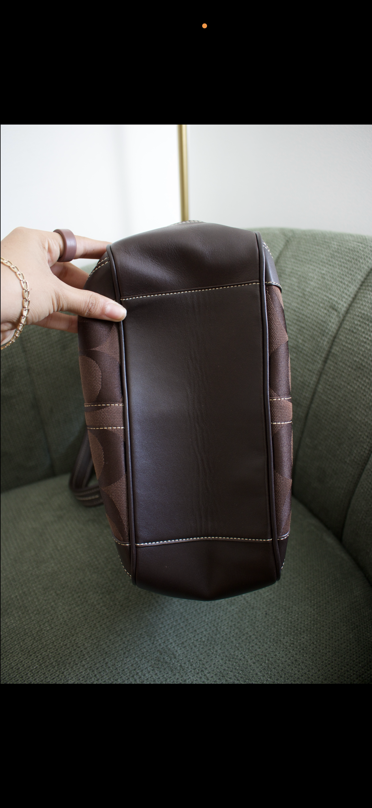 Coach Brown Ergo Mini Tote Bag