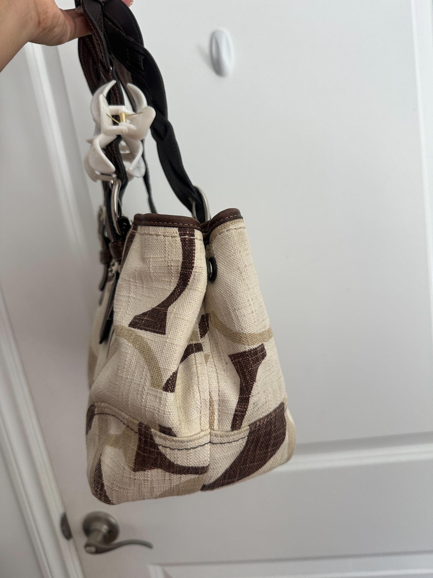 Coach Brown MultiColor Tote Bag