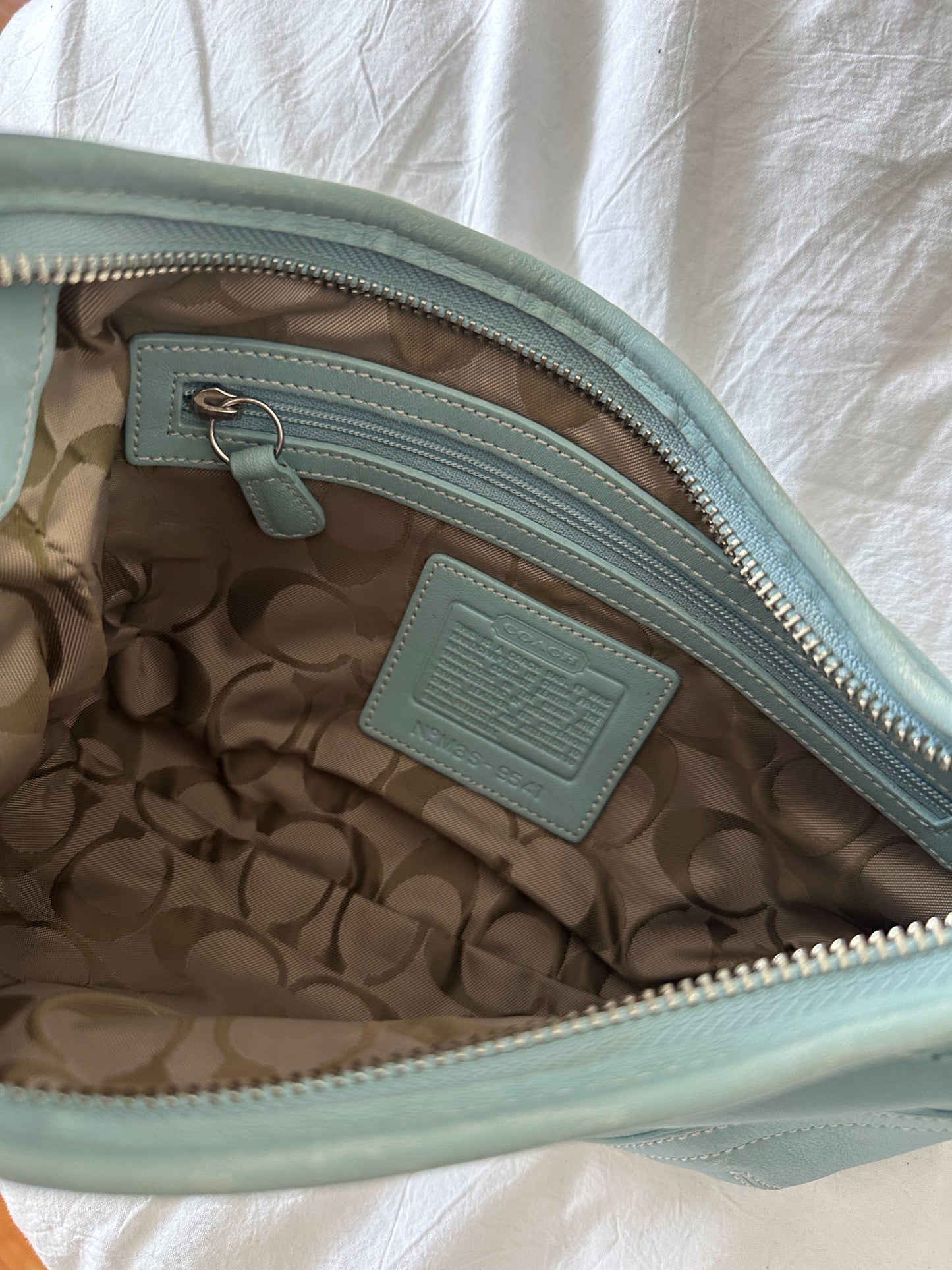 Coach Blue Mini Hobo Bag
