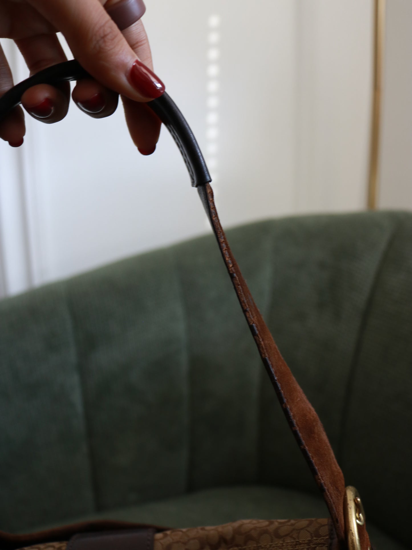 Coach Large Brown Signature Soho Bag