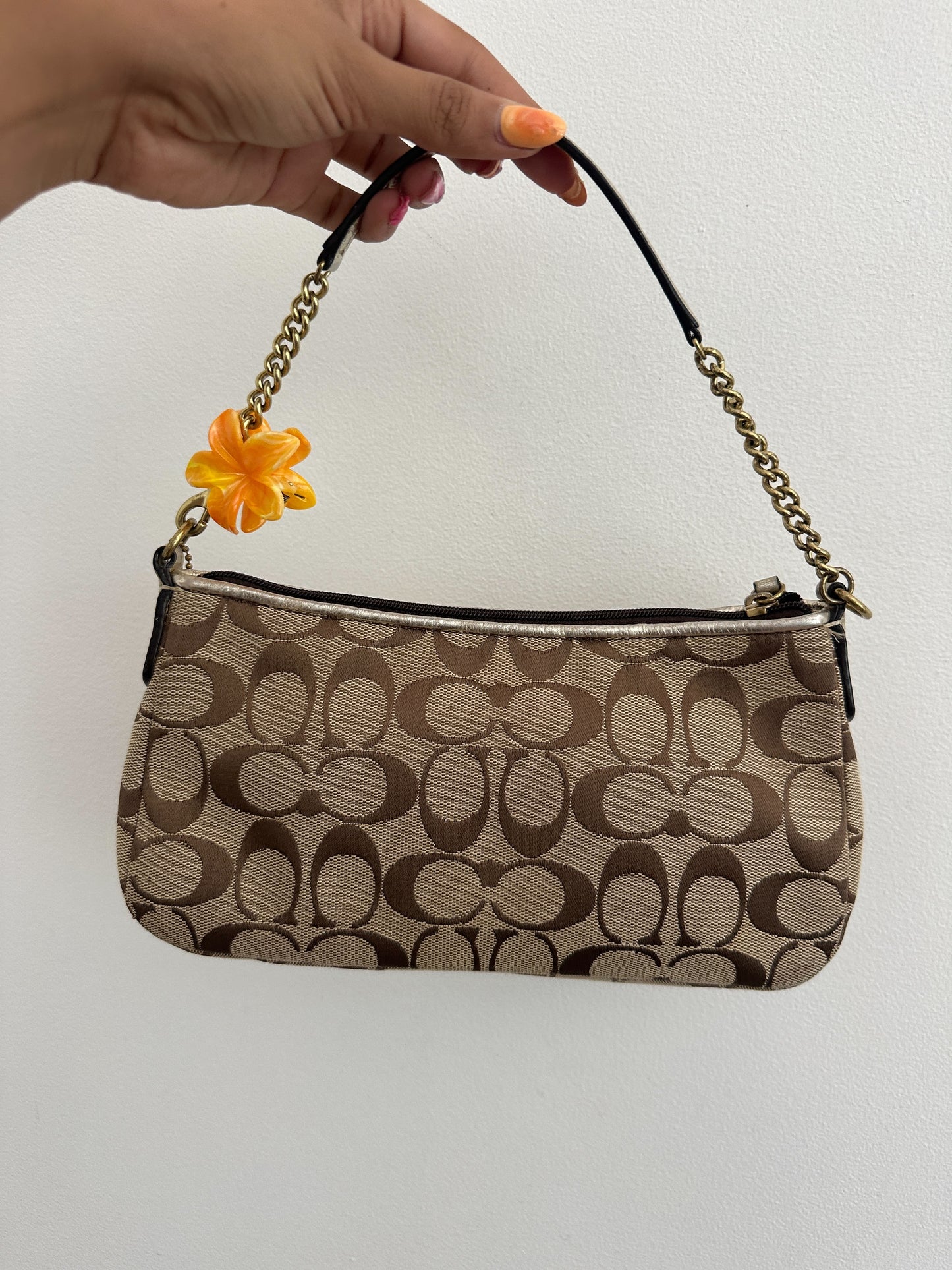 Coach Flower Signature Shoulder Bag