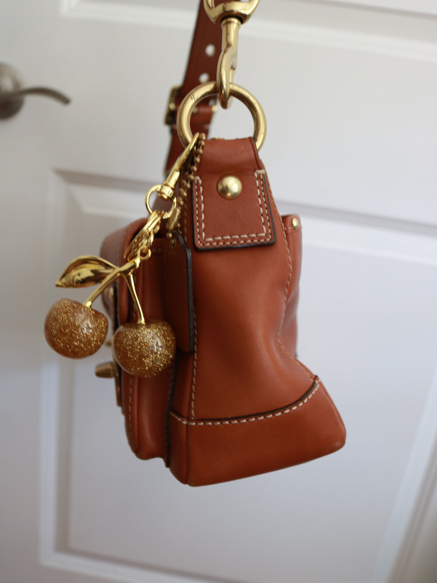 Coach Tan Legacy Turnlock Bag