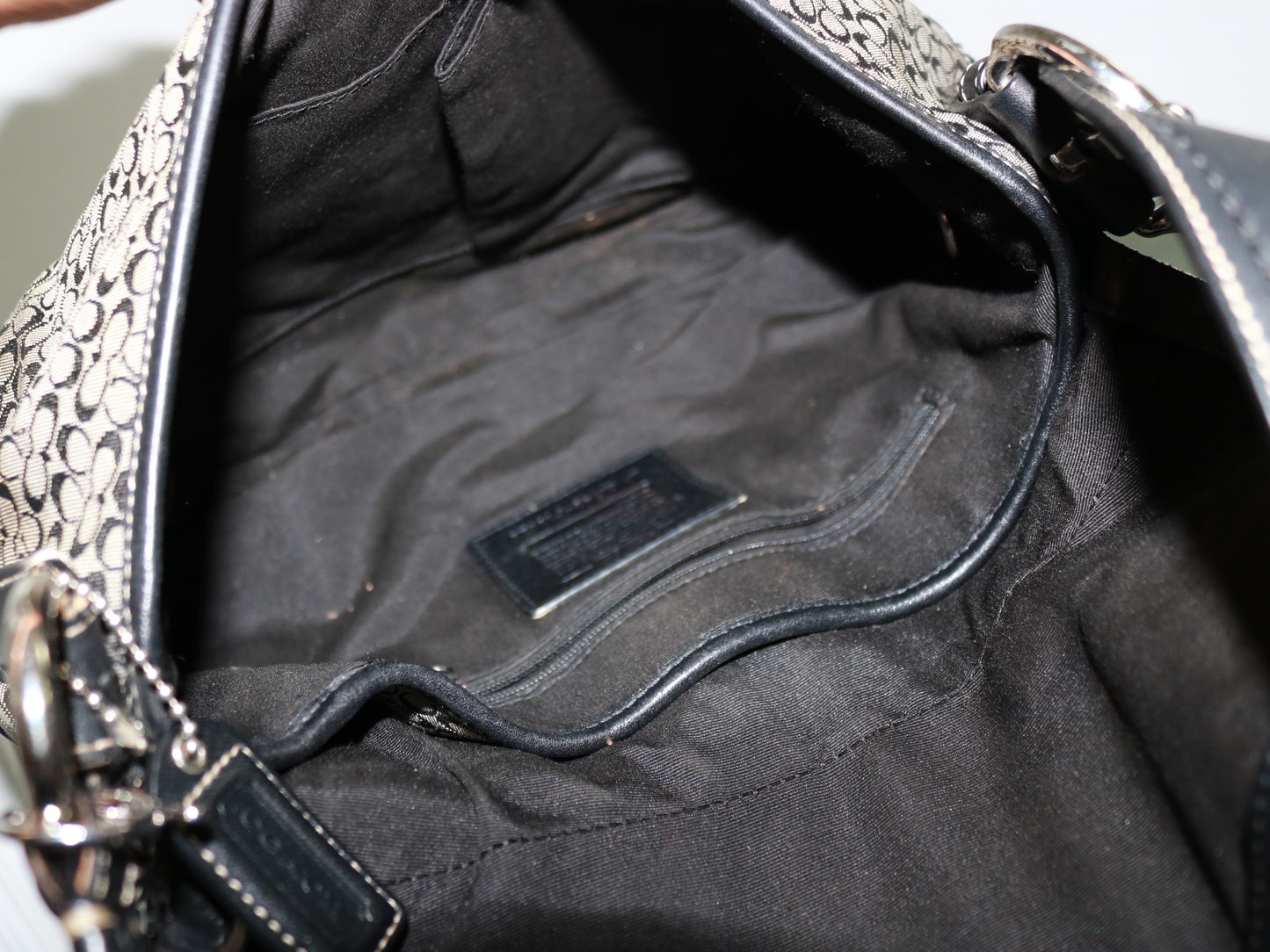 Coach Black Signature Soho Bag