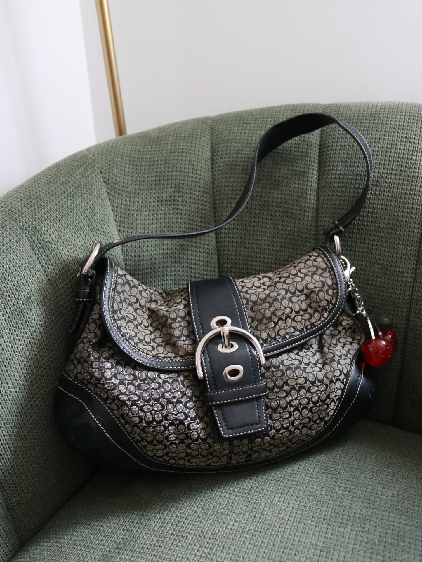 Coach Black Signature Soho Bag
