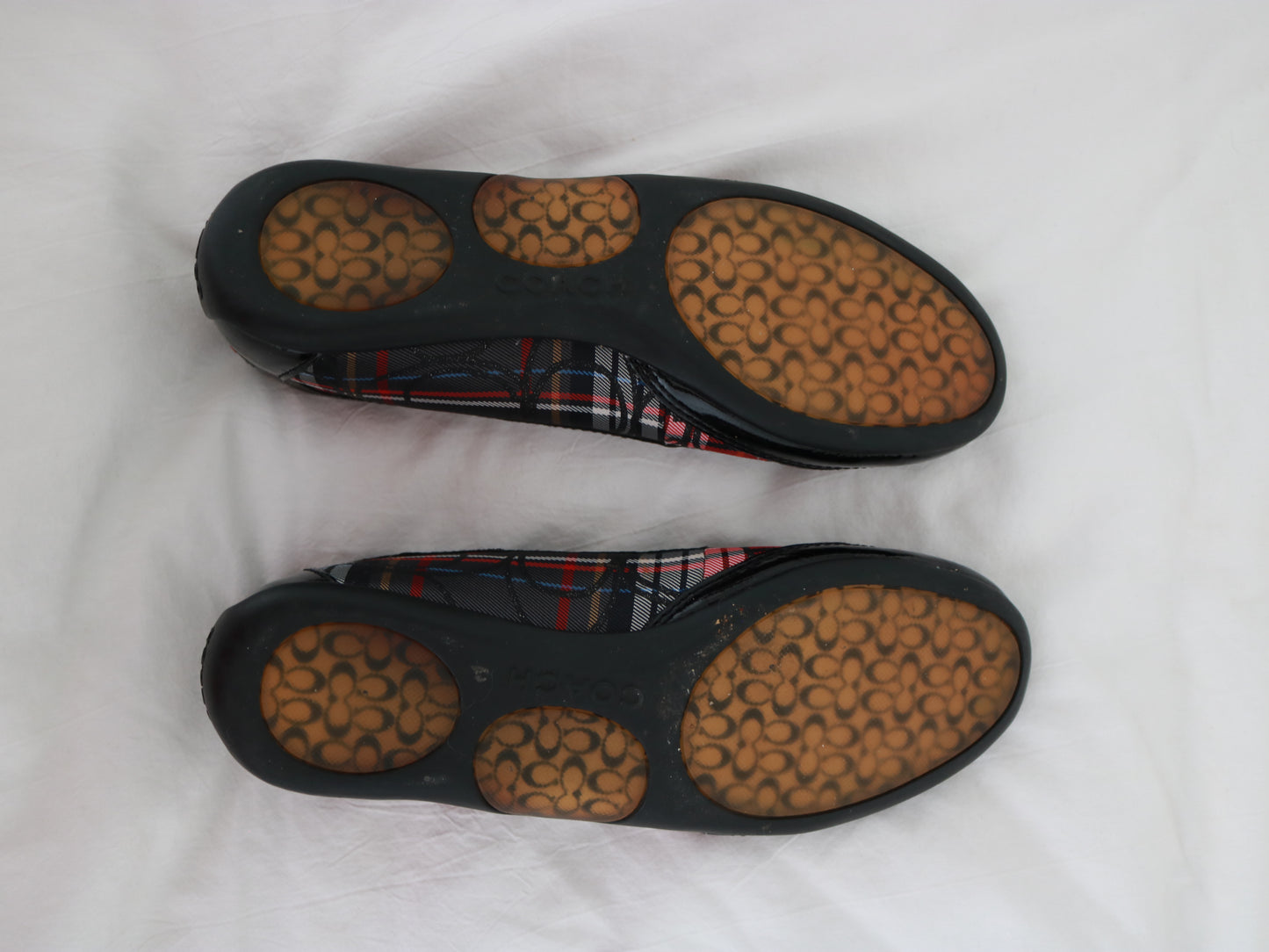 Coach Plaid Ballet Flats (Size 6)