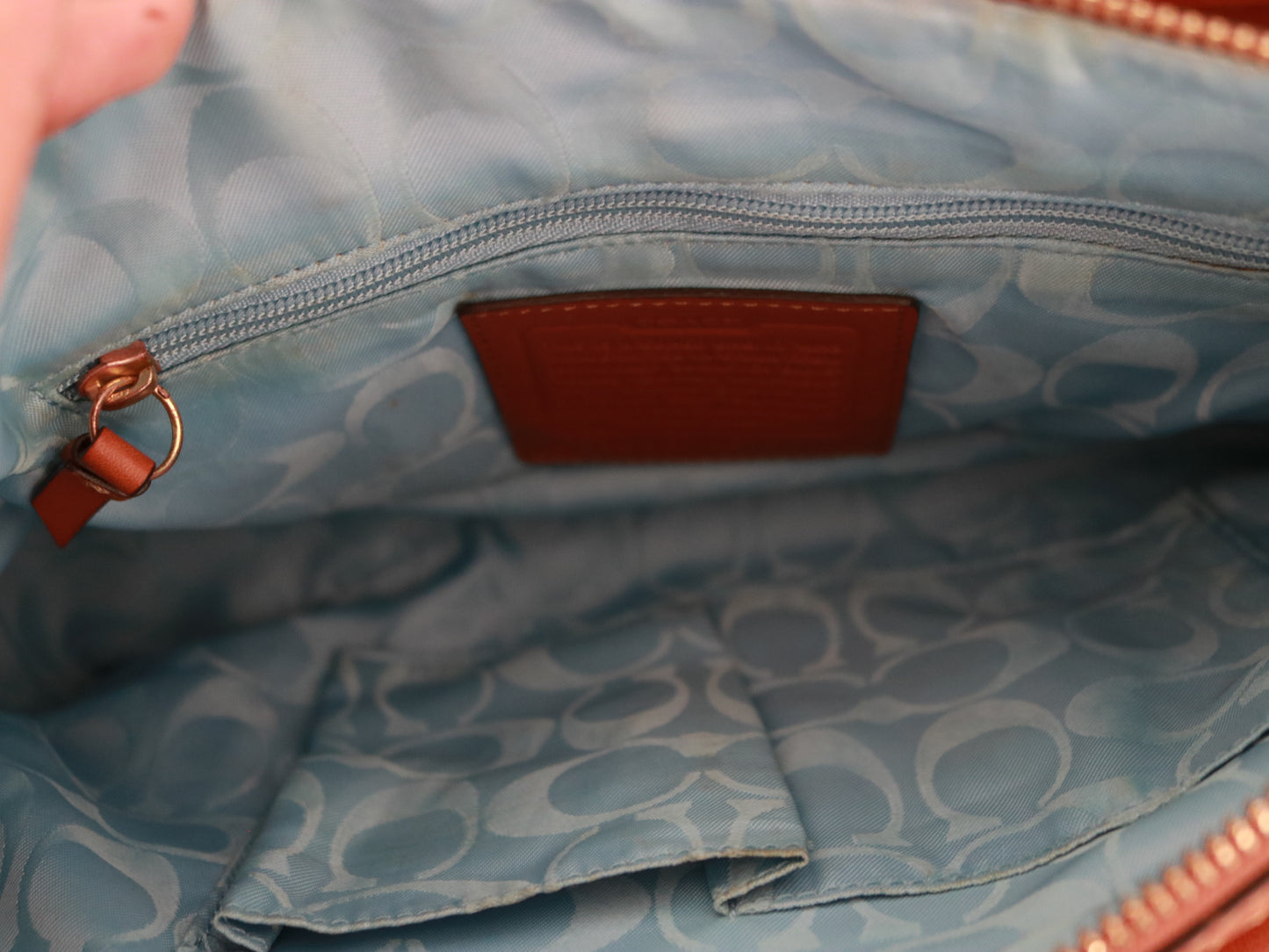 Coach Tan Legacy Turnlock Bag