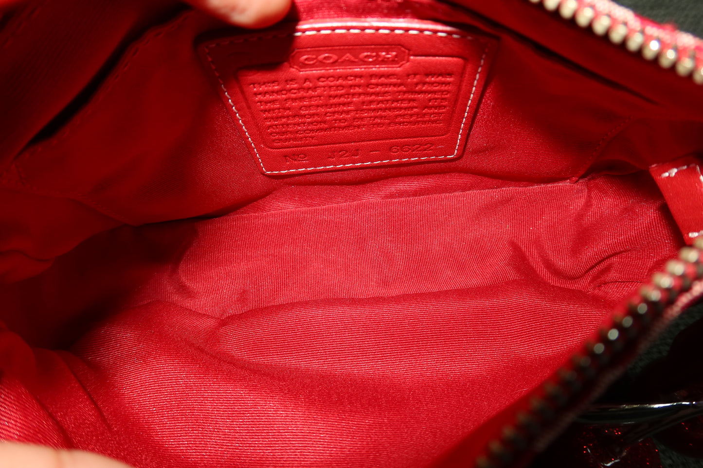 Coach Red Demi Hamptons Bag