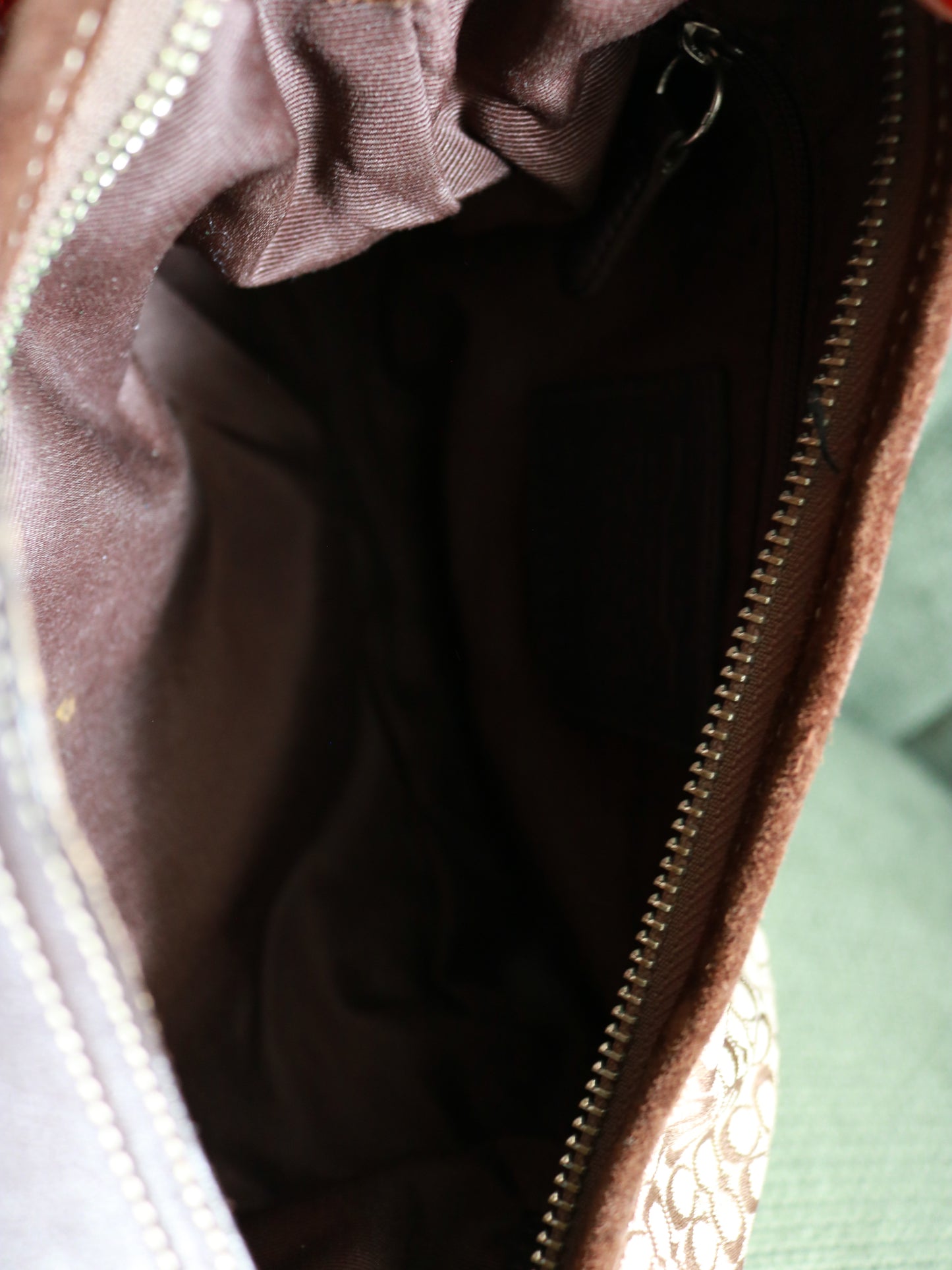 Coach Brown Signature Mini Hobo Bag