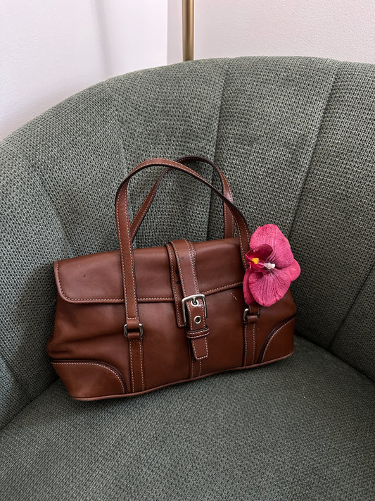 Coach Whiskey Brown Hamptons Satchel Bag