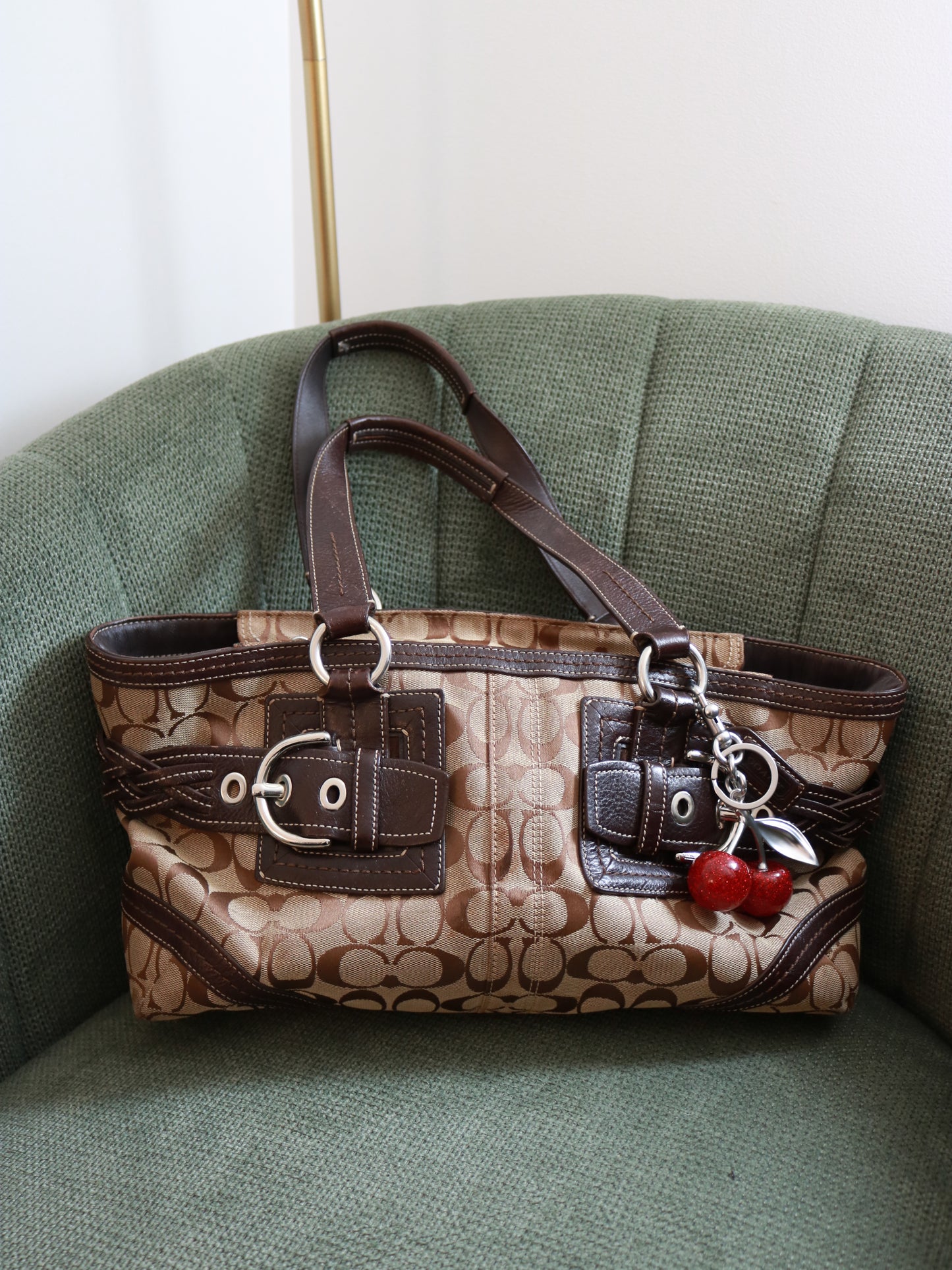 Coach Brown Signature Soho Tote
