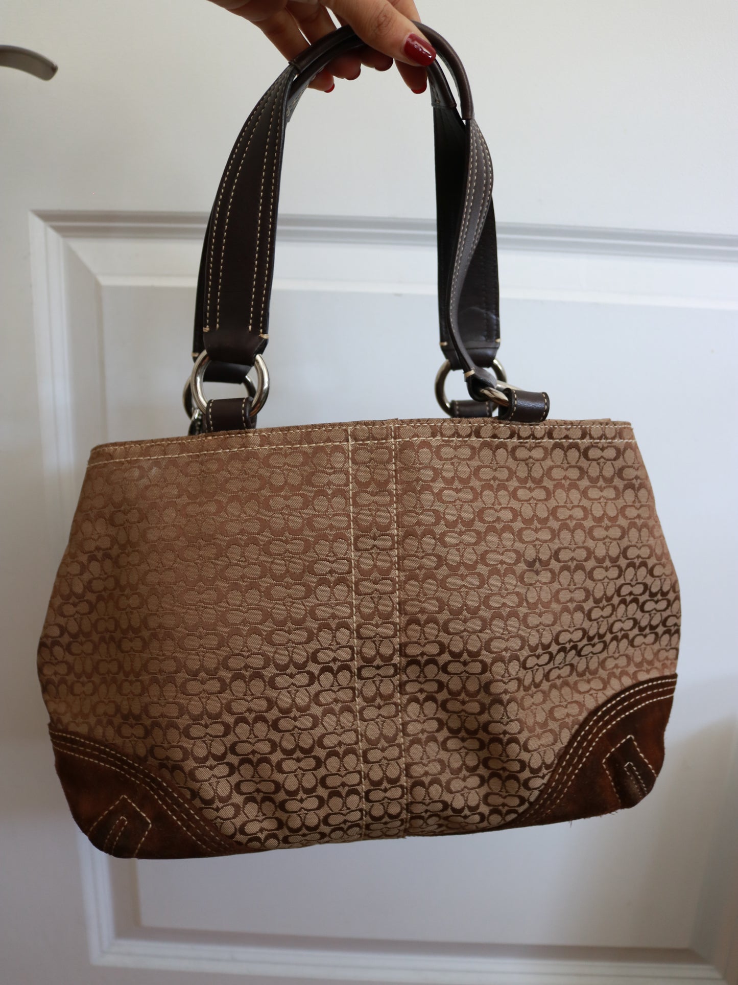 Coach Brown Monogram Soho Tote Bag