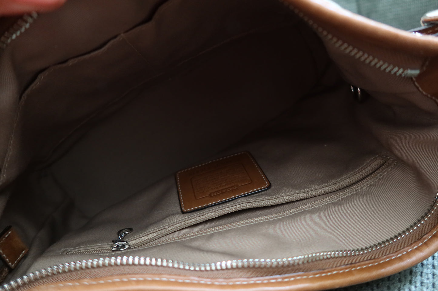 Coach Tan Signature Legacy Duffle Bag