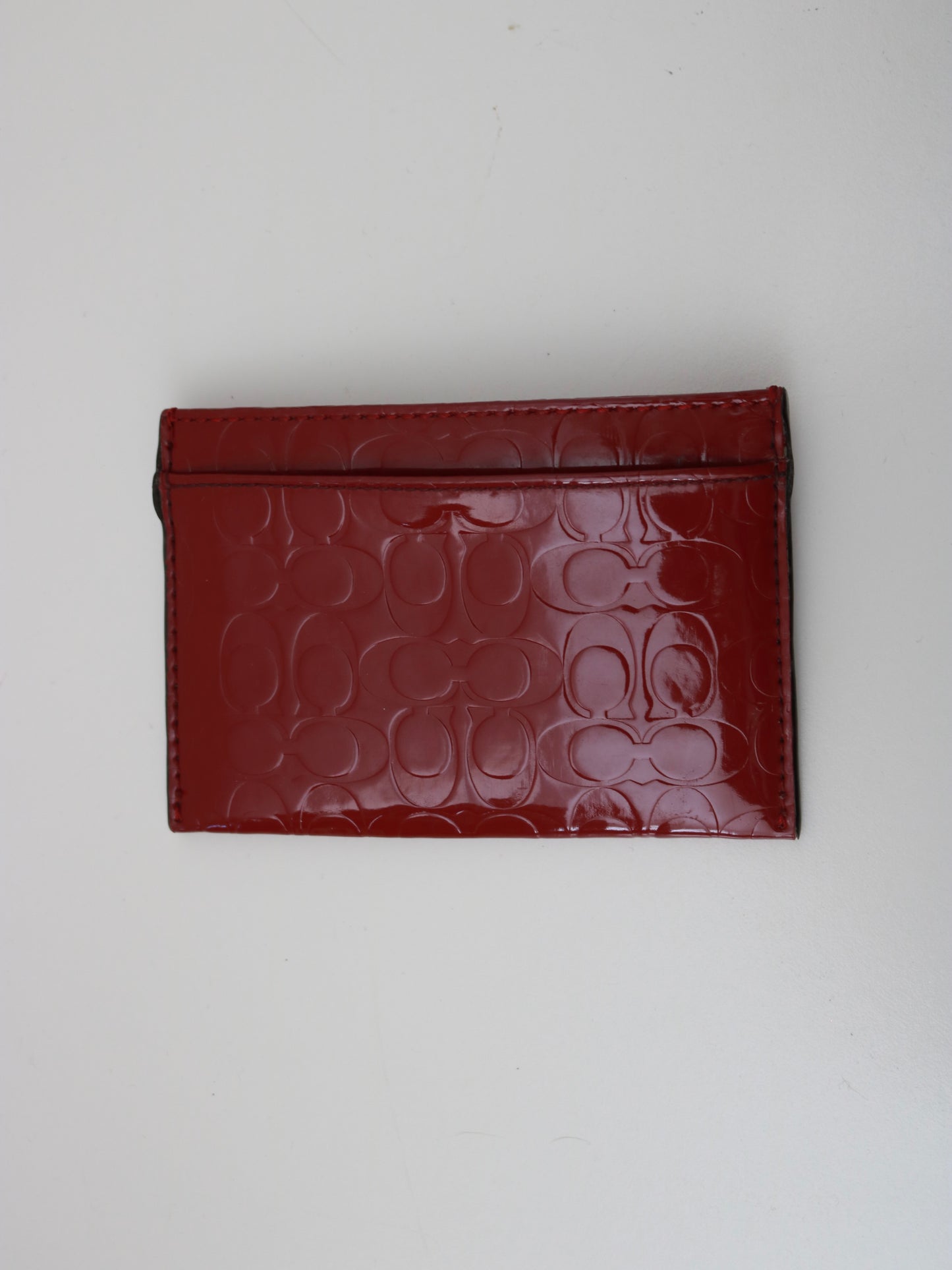Coach Burgundy Card Holder