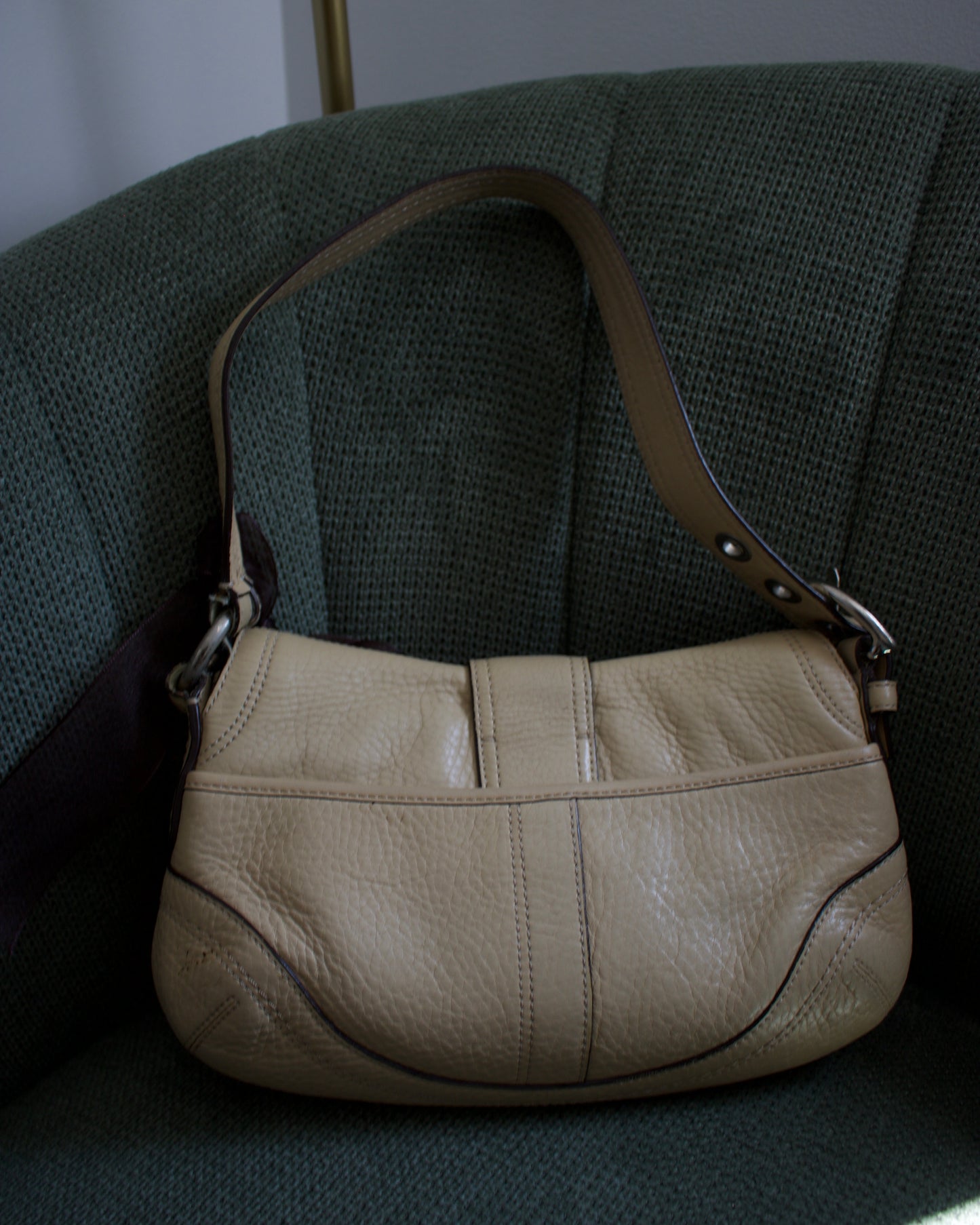 Coach Cream Leather Mini Soho Bag