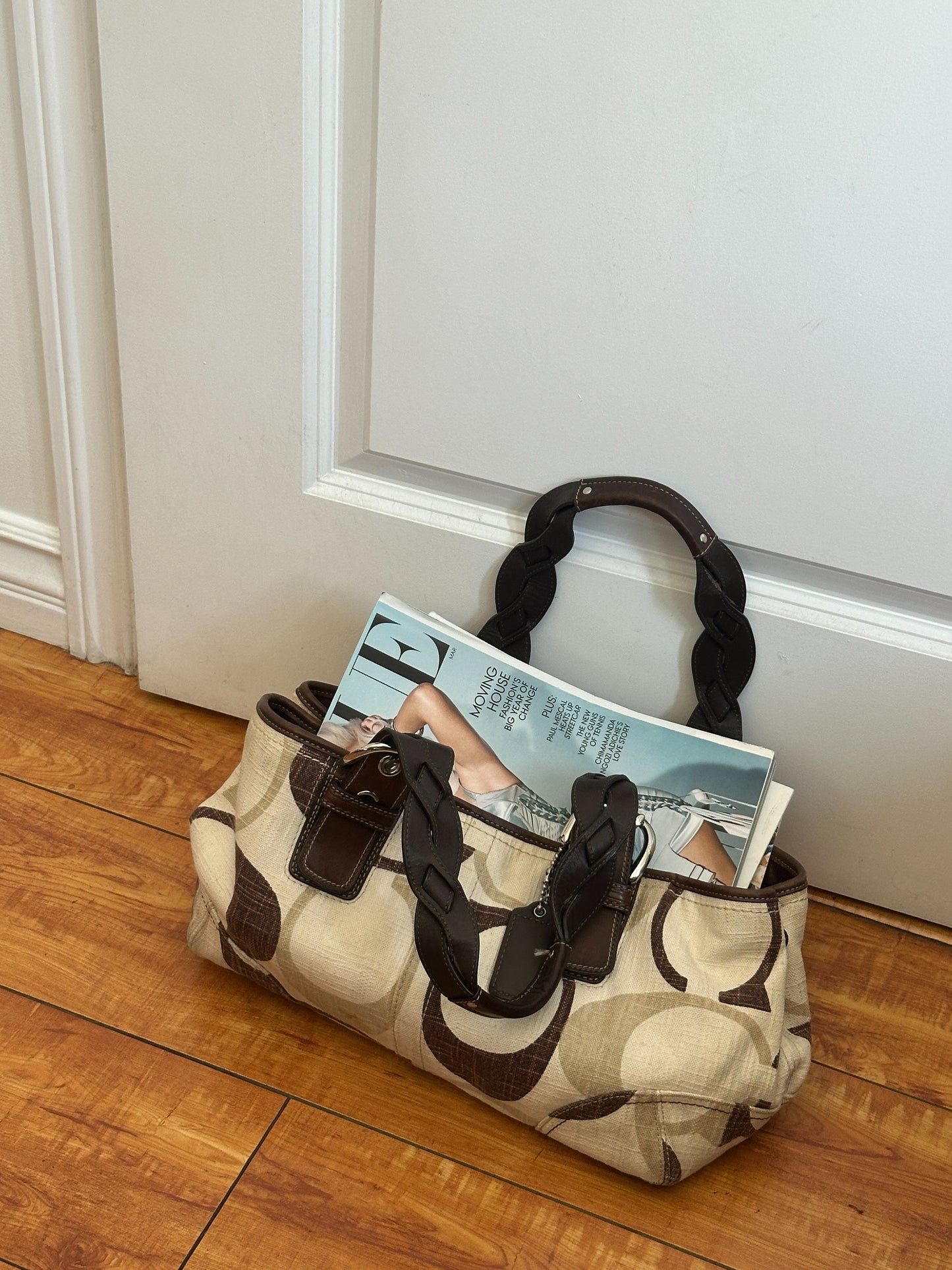 Coach Brown MultiColor Tote Bag