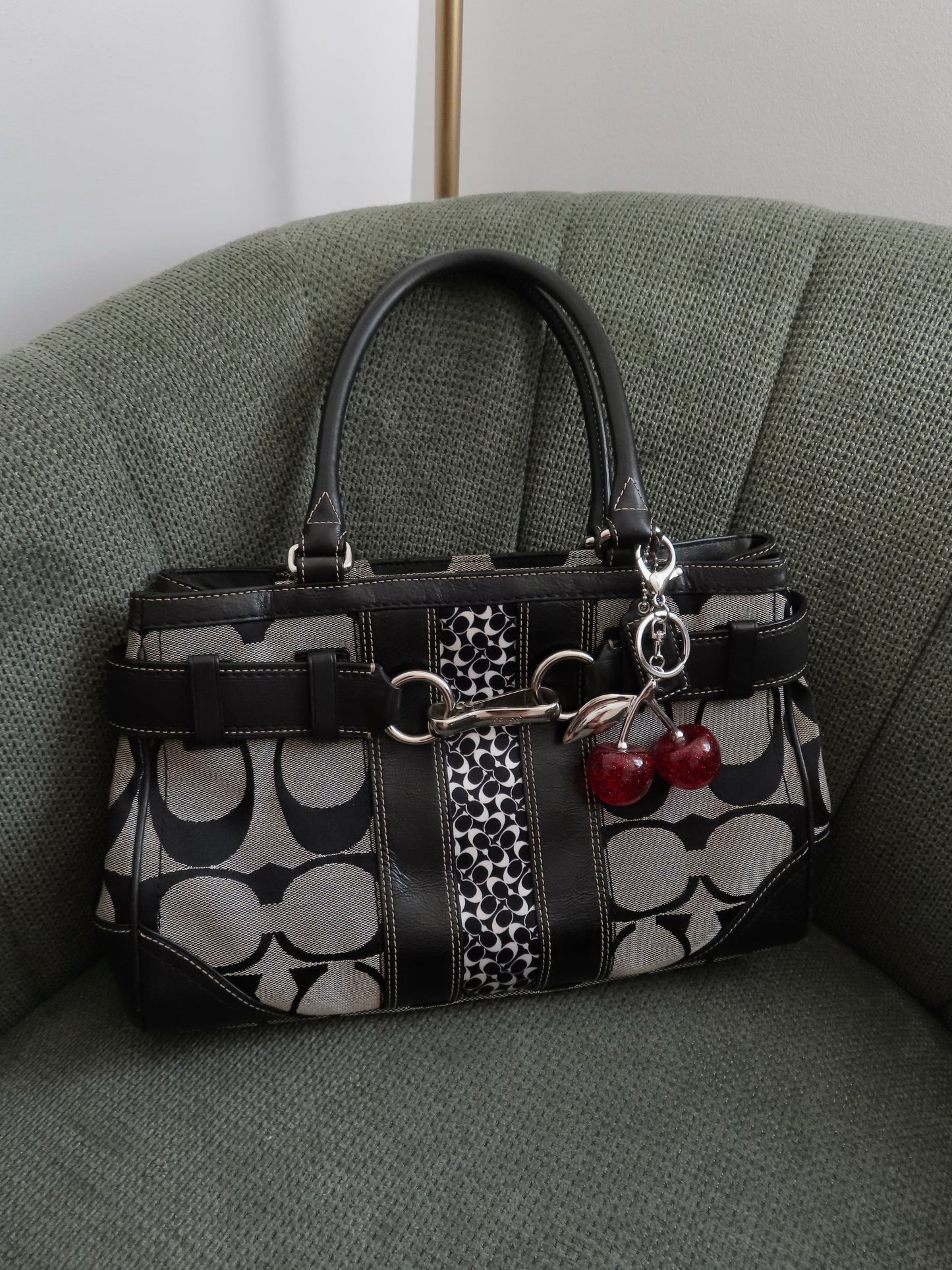 Coach Grey Hamptons Carry-All Bag