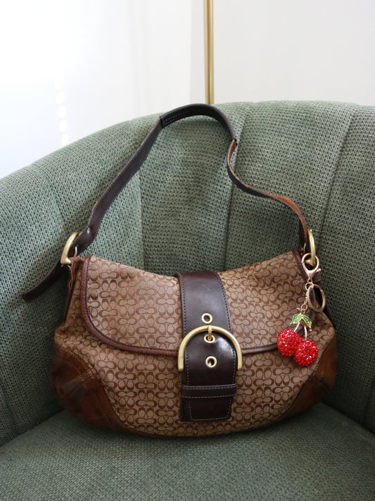 Coach Large Brown Signature Soho Bag