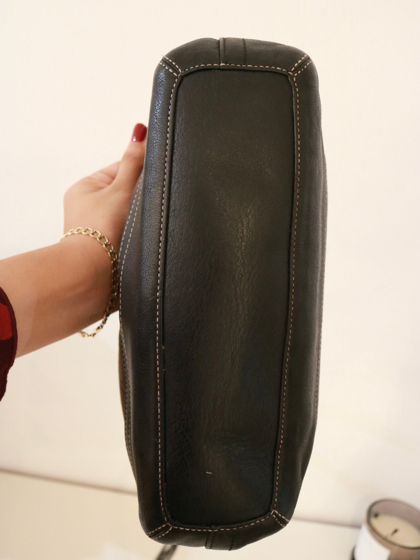 Coach Black Monogram Shoulder Bag