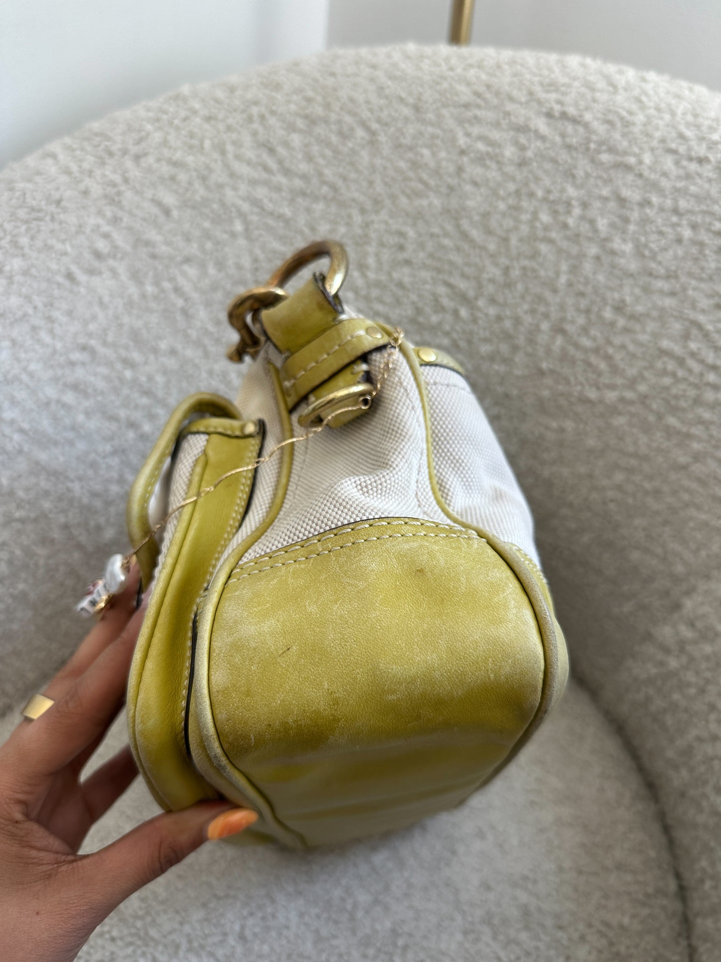 Coach Lime Green Legacy Turnlock Bag