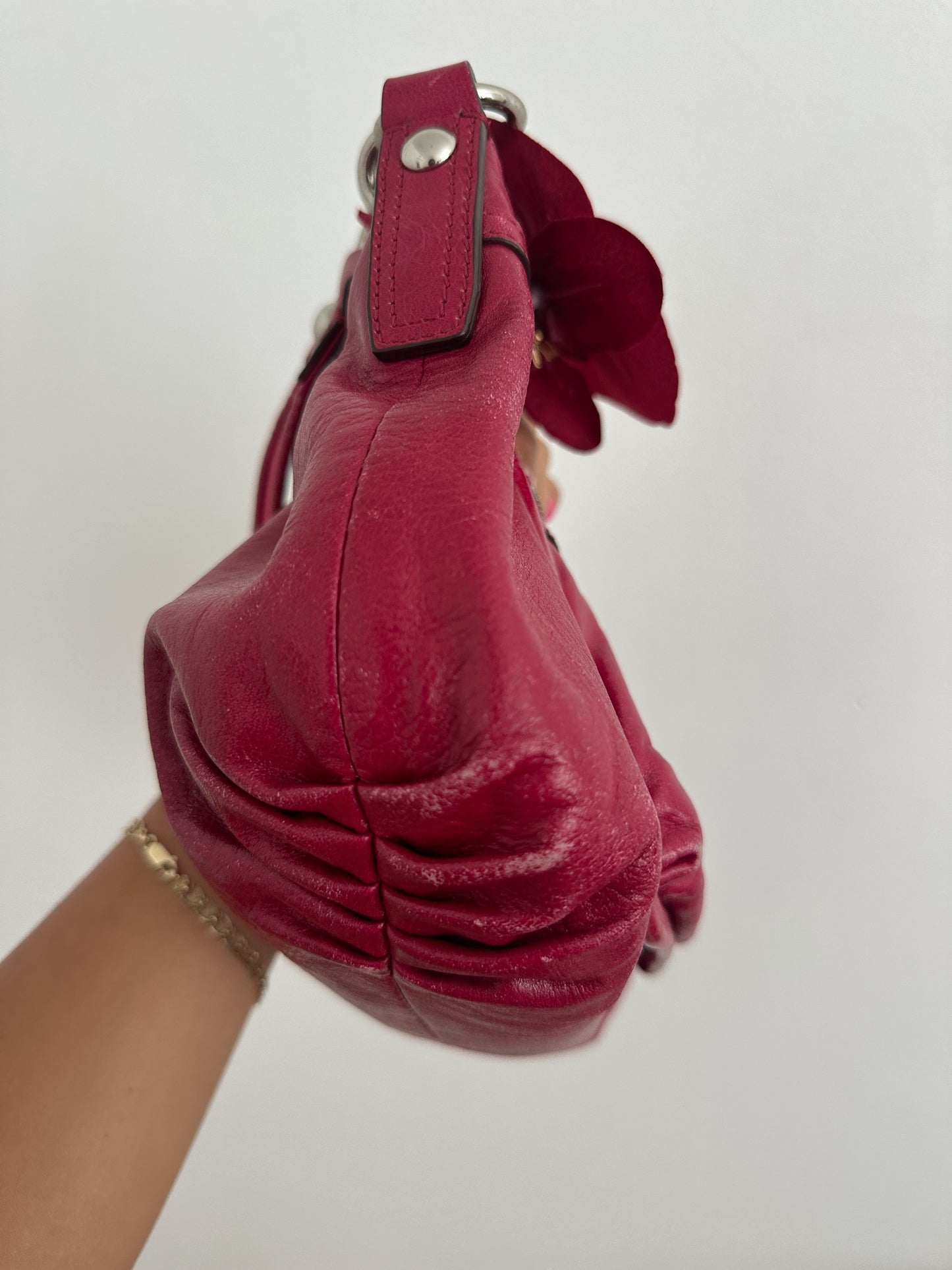 Coach Magenta Pink Poppy Shoulder Bag