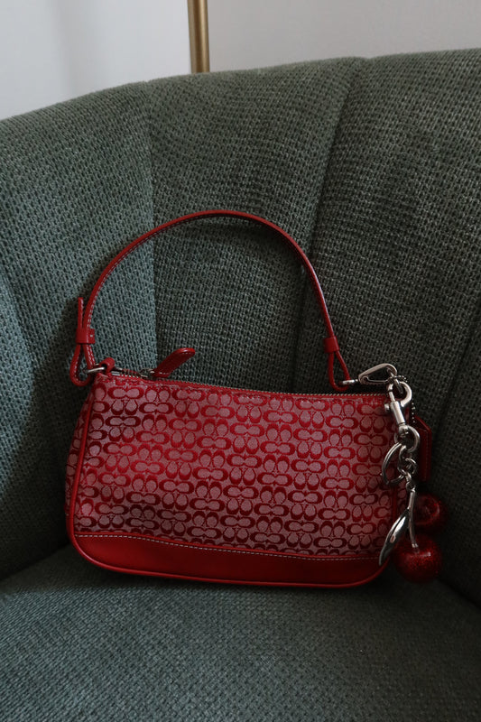 Coach Red Demi Hamptons Bag