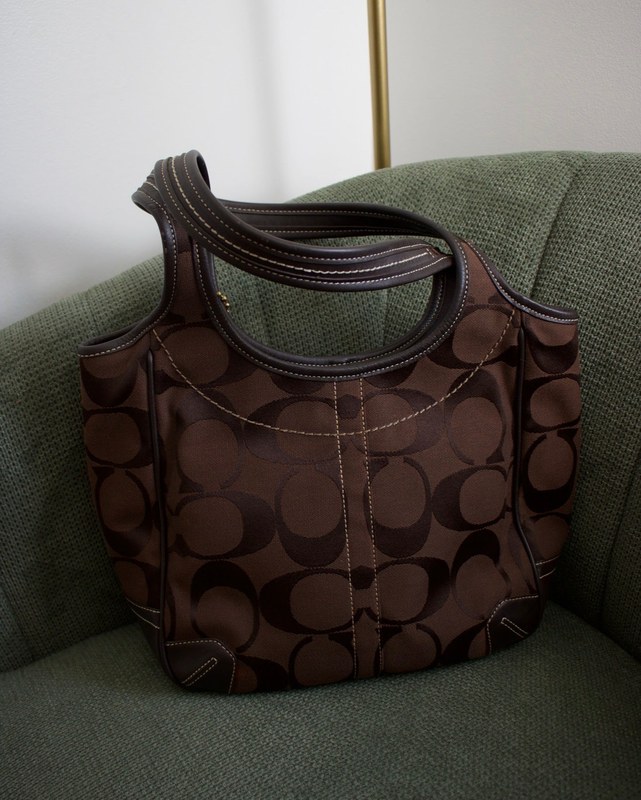 Coach Brown Ergo Mini Tote Bag