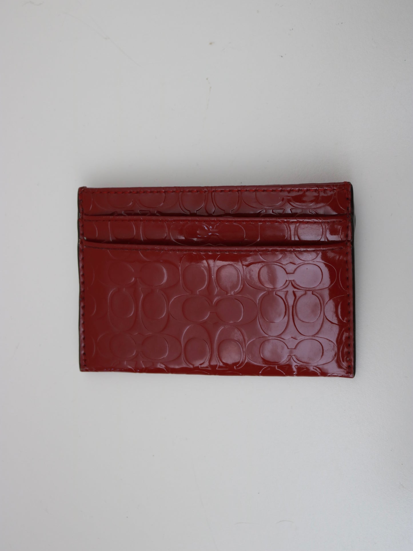Coach Burgundy Card Holder