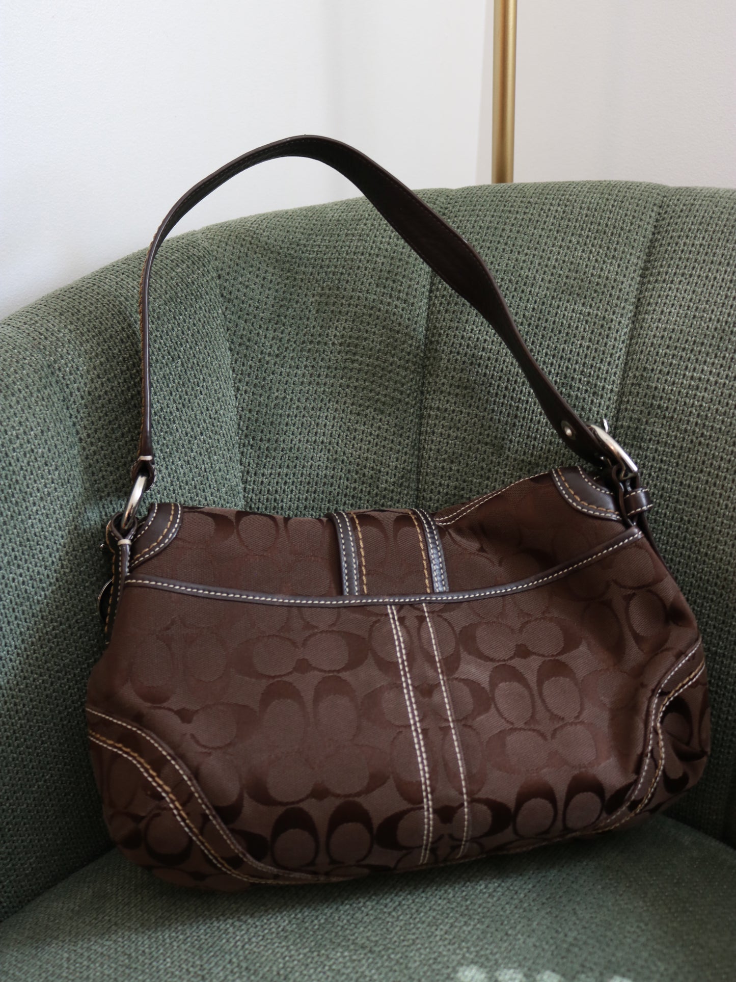 Rare Coach Brown Signature Soho Bag