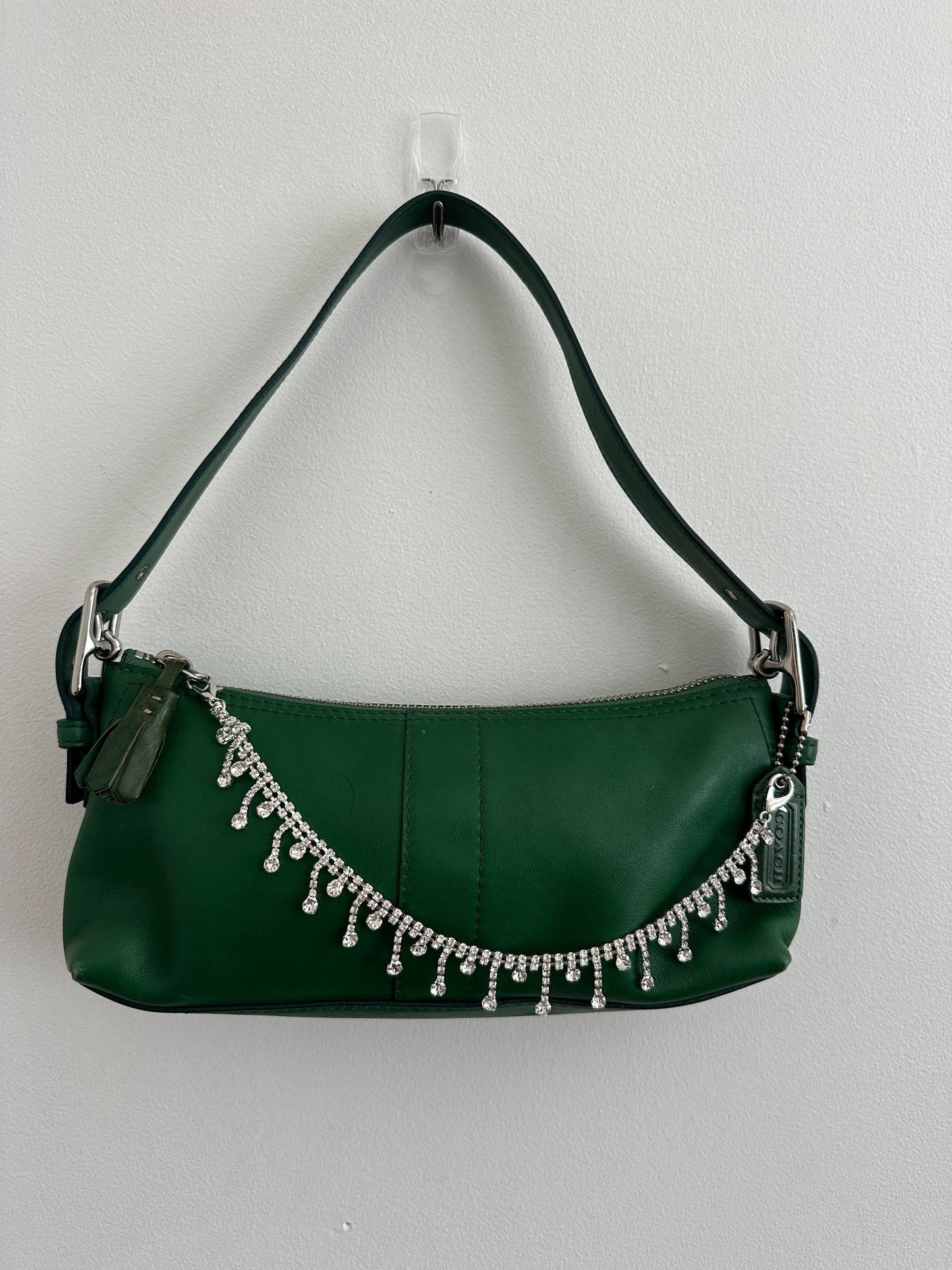 Green Coach Leather East West Bag