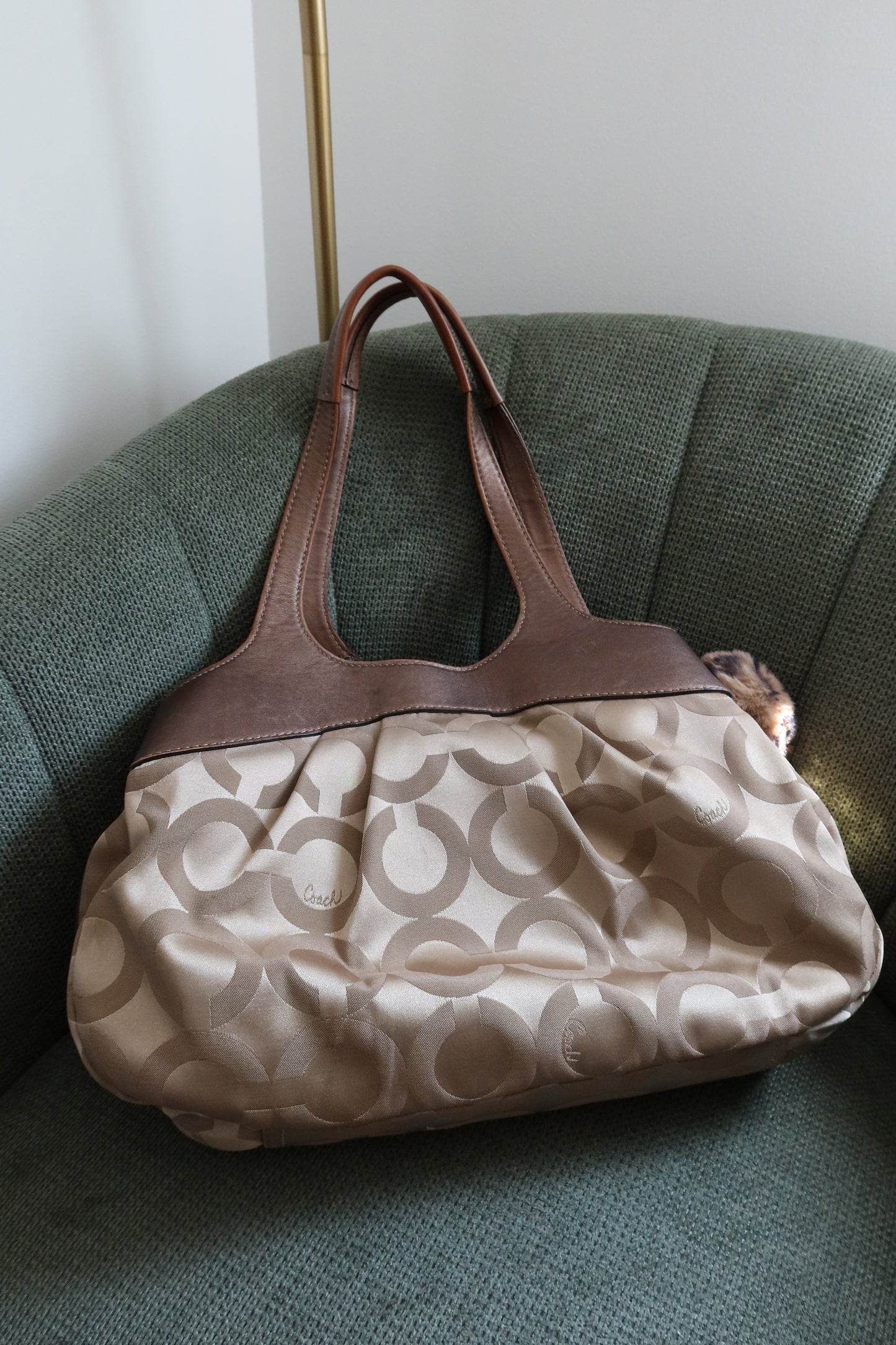 Coach Beige Lexi Tote Bag